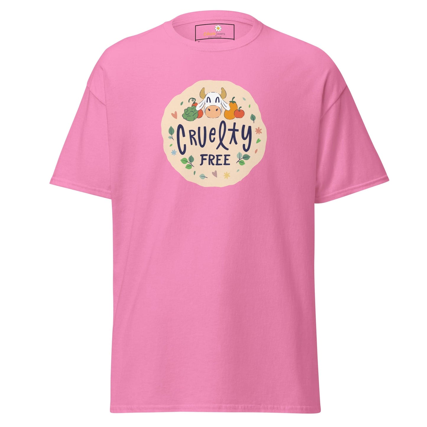 Unisex classic t-shirt - VEGAN CRUELTY FREE - REGULAR - Azalea / S