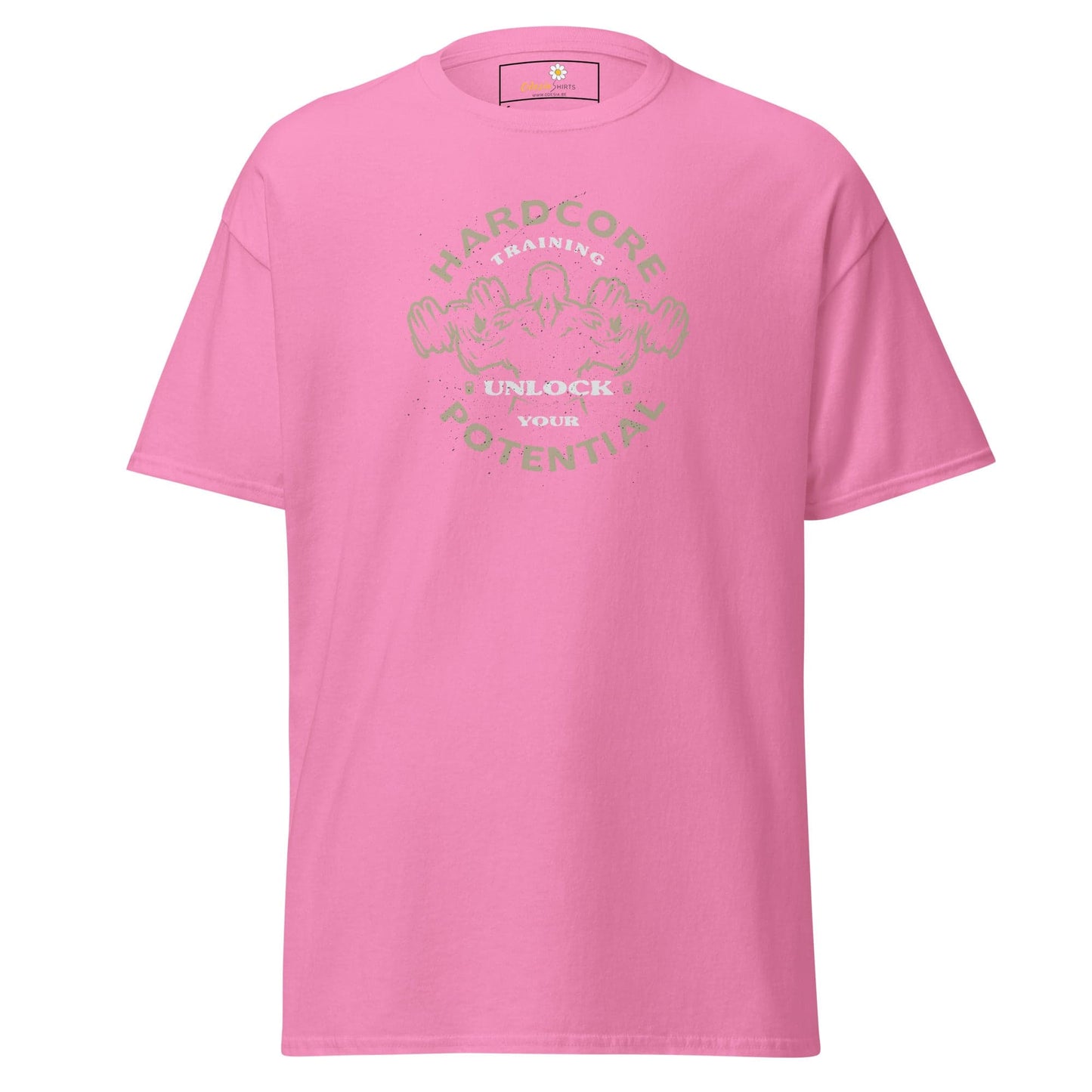 Unisex classic t-shirt - SPORT HARDCORE TRAINING - REGULAR - Azalea / S