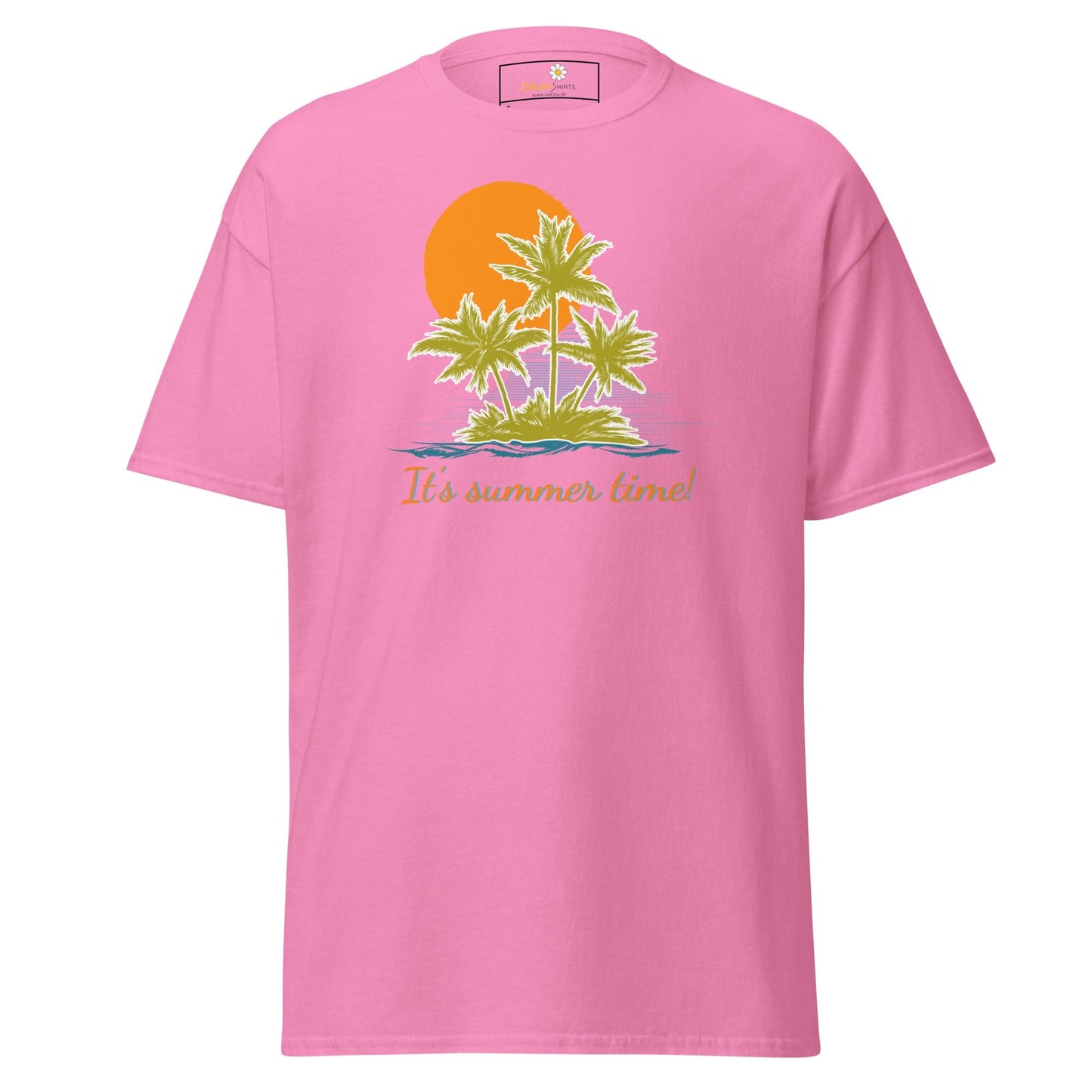 Unisex classic t-shirt - SUMMER TROPICAL TREES - REGULAR - Azalea / S