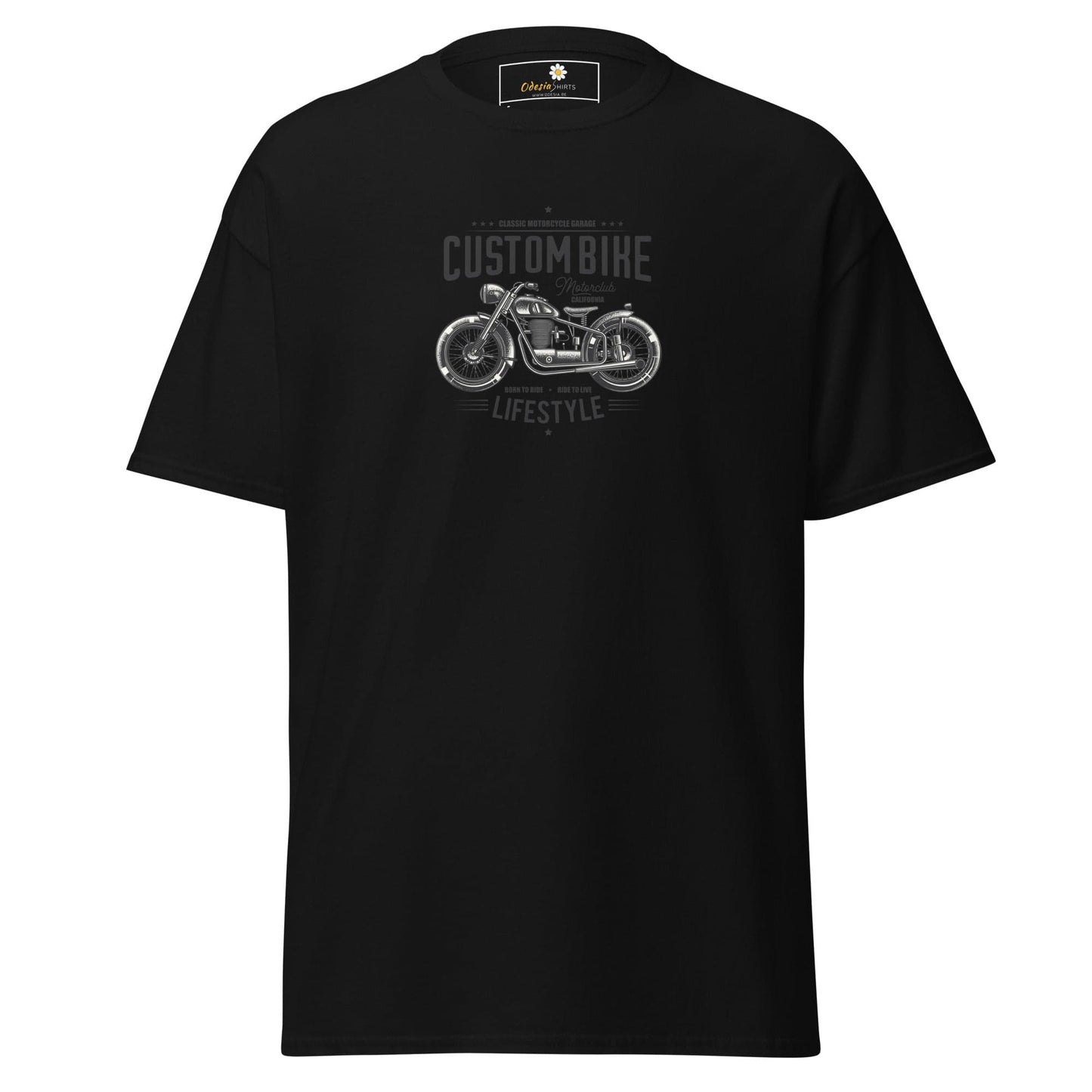 Unisex classic t-shirt - MOTOR MOTORBIKE CYCLE - REGULAR - Black / S
