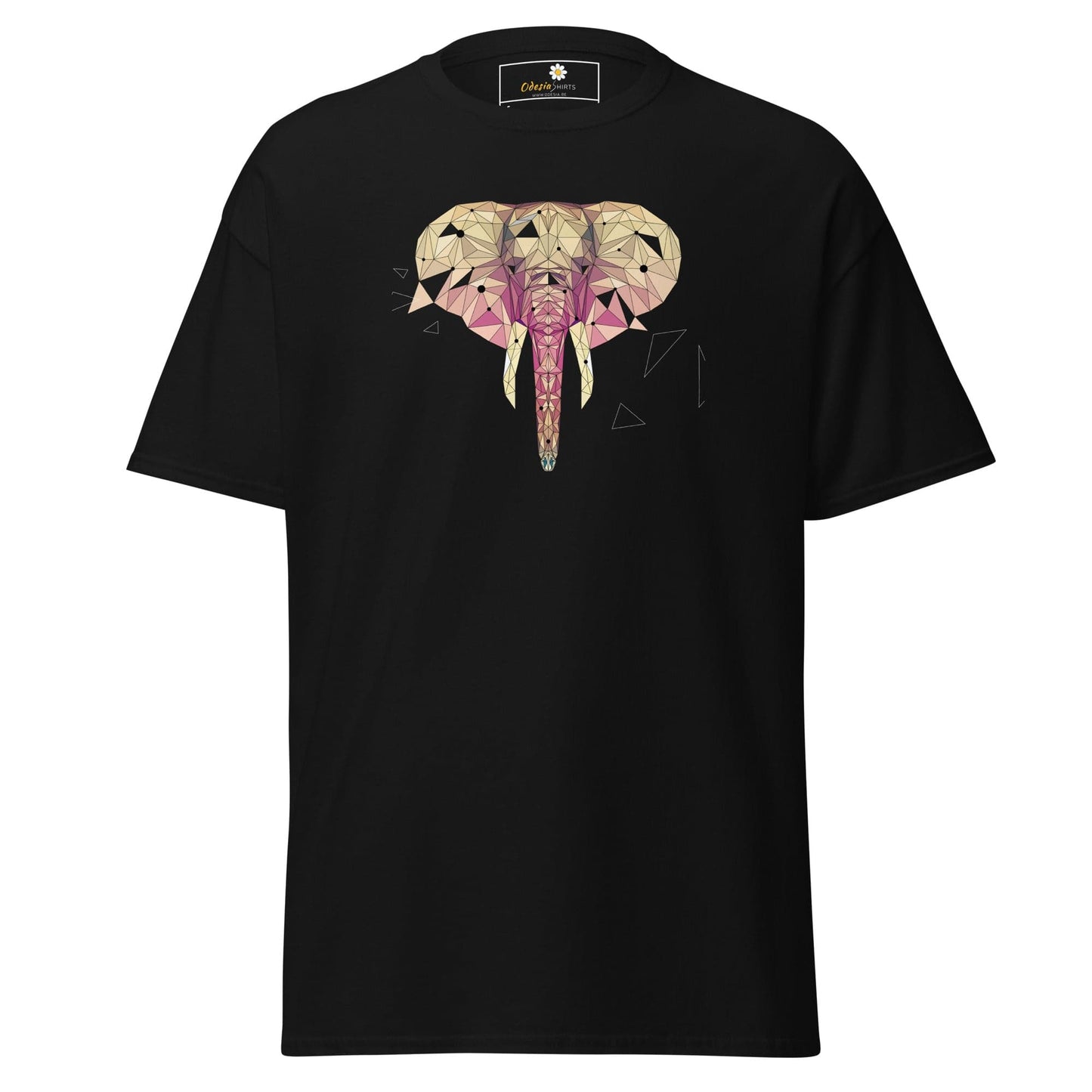 Unisex classic t-shirt - ABSTRACT WILD LIFE ELEPHANT - REGULAR - Black / S