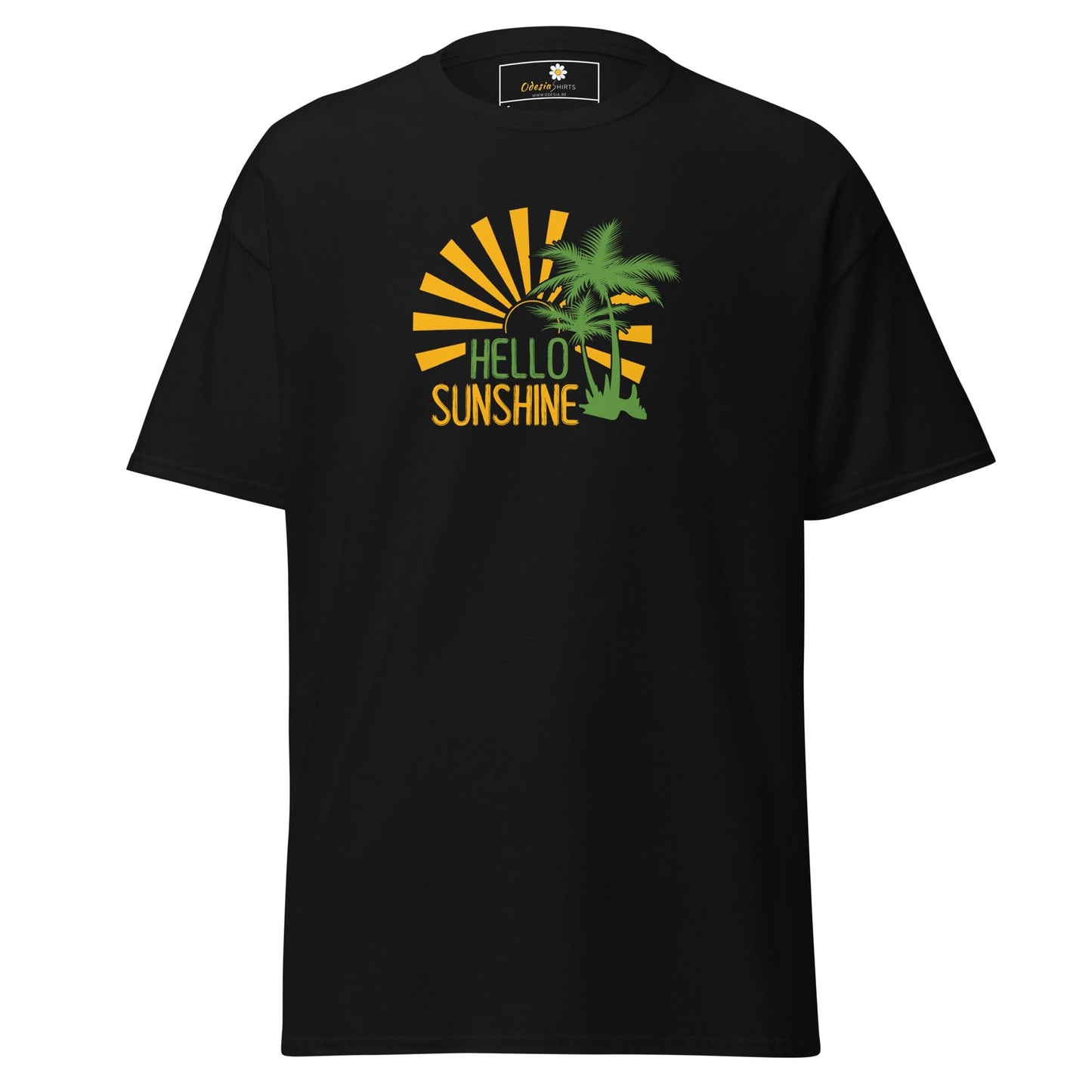 Unisex classic t-shirt - SUMMER HELLO SUNSHINE - REGULAR - Black / S