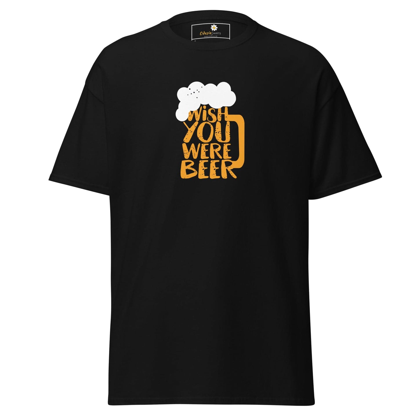 Unisex classic t-shirt - FUN WISH YOU WERE BEER - REGULAR - Black / S