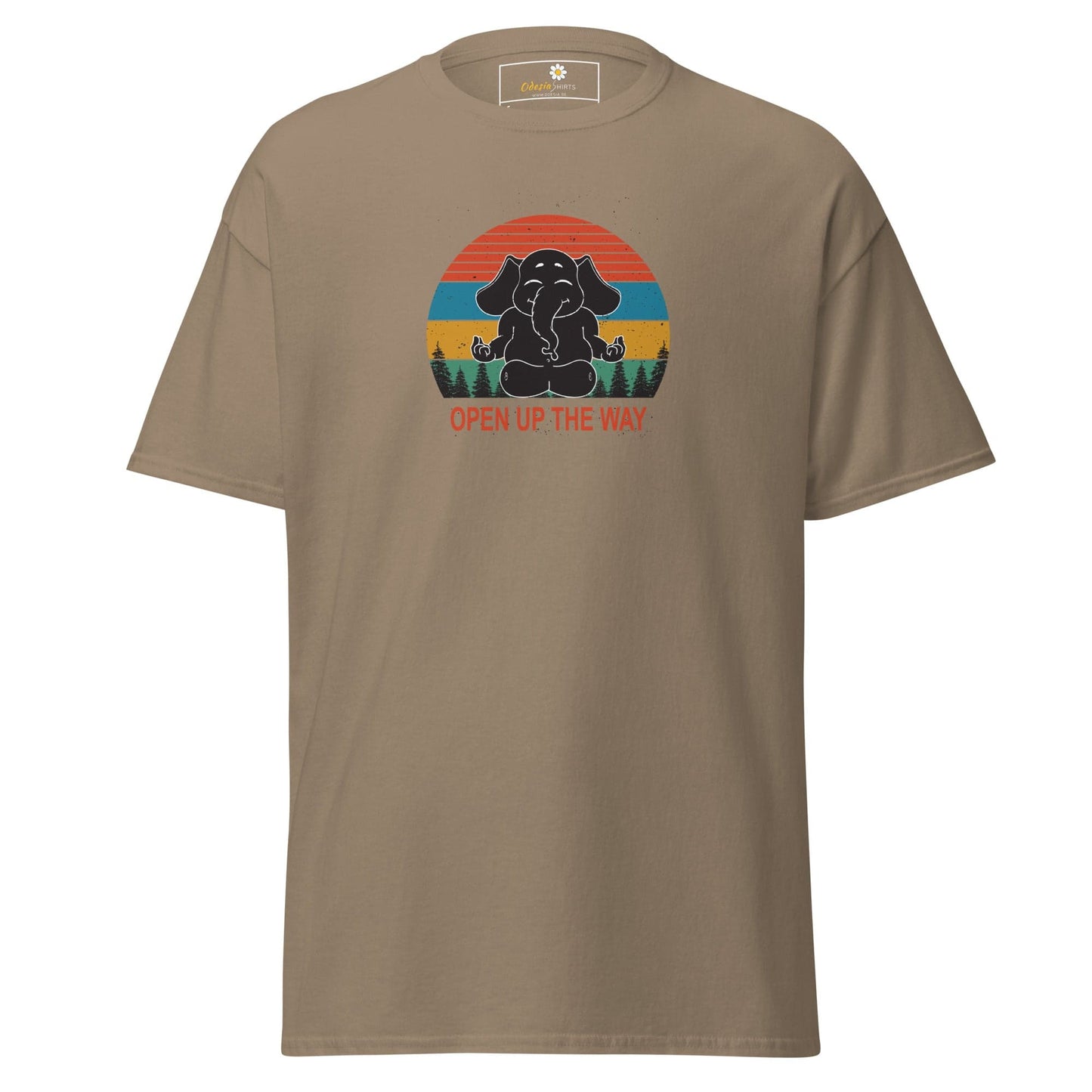 Unisex classic t-shirt - WILDLIFE ELEPHANT SPIRITUAL - REGULAR - Brown Savana / S