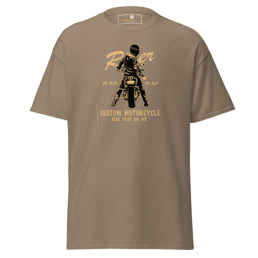 Unisex classic t-shirt - SPORT RIDER MOTORCYCLE - REGULAR - Brown Savana / S