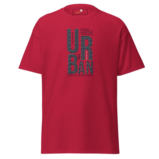 Unisex classic t-shirt - URBAN DESIGN - REGULAR - Cardinal / S