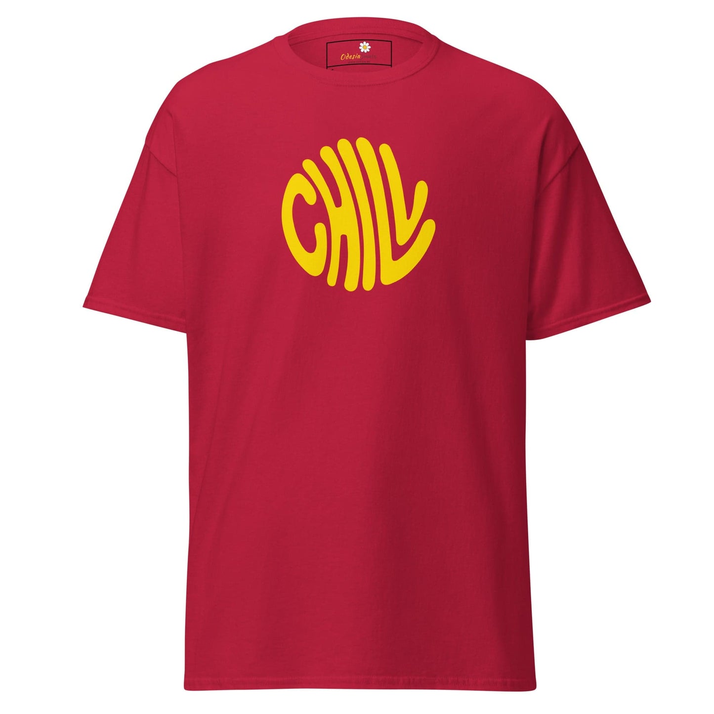 Unisex classic t-shirt - POSITIVE CHILL CIRCLE - REGULAR - Cardinal / S