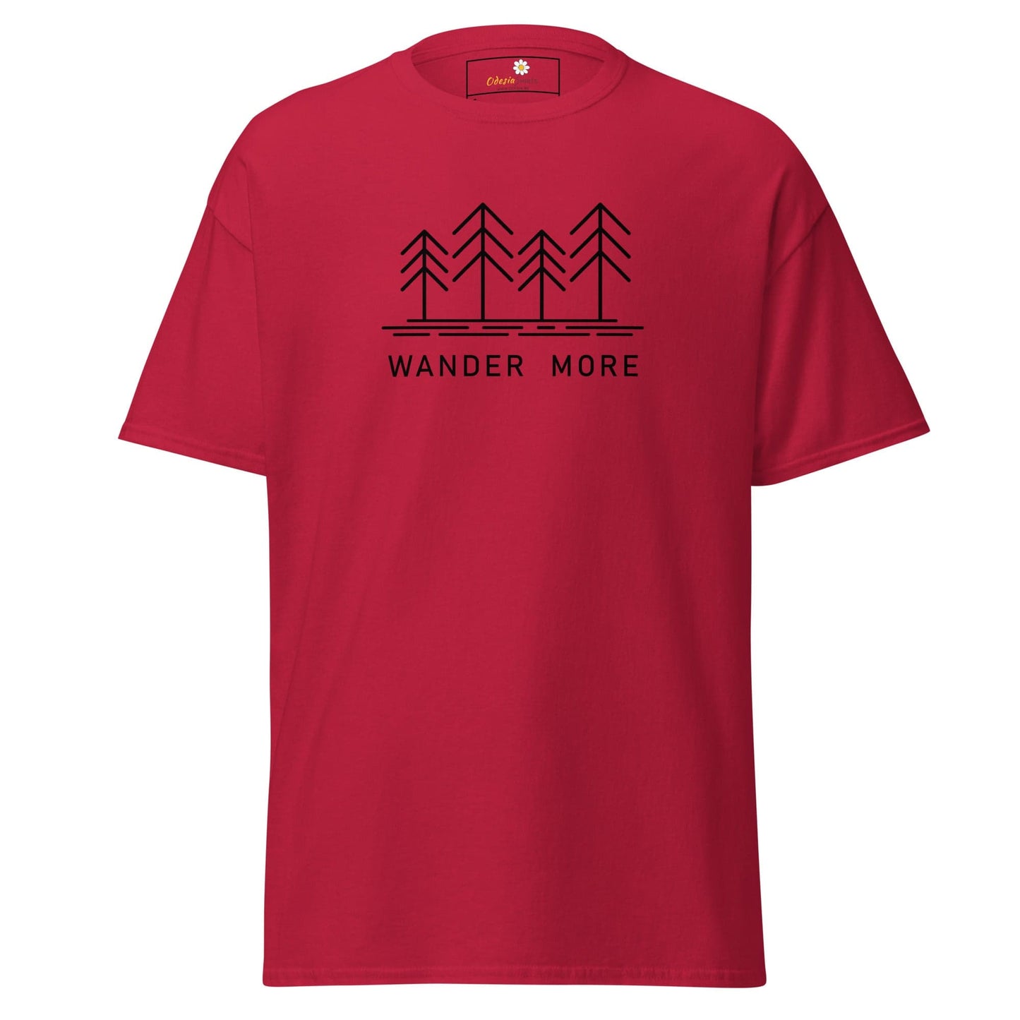 Unisex classic t-shirt - ADVENTURE WANDER MORE - REGULAR - Cardinal / S