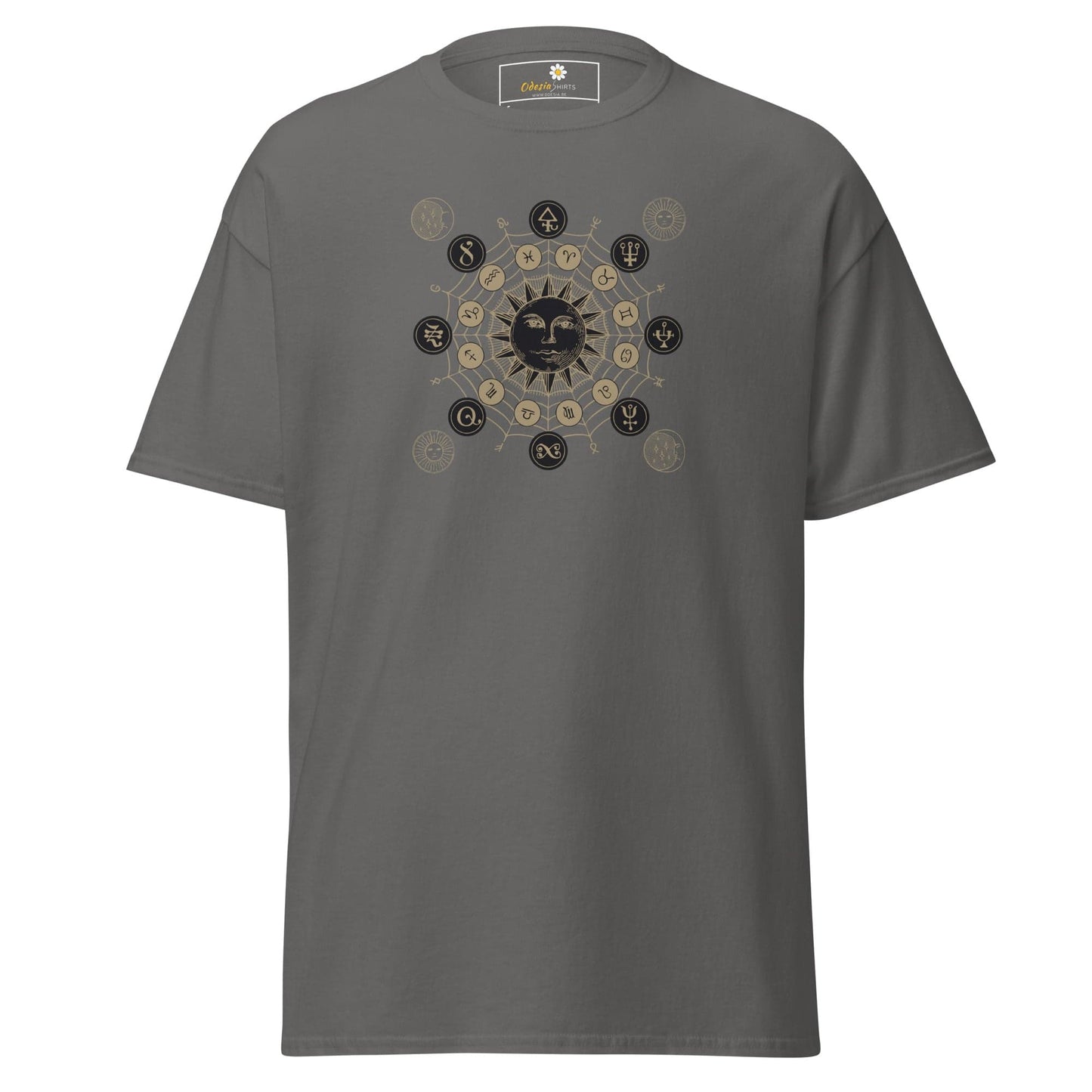 Unisex classic t-shirt - MYSTIC SUN MAGIC - REGULAR - Charcoal / S