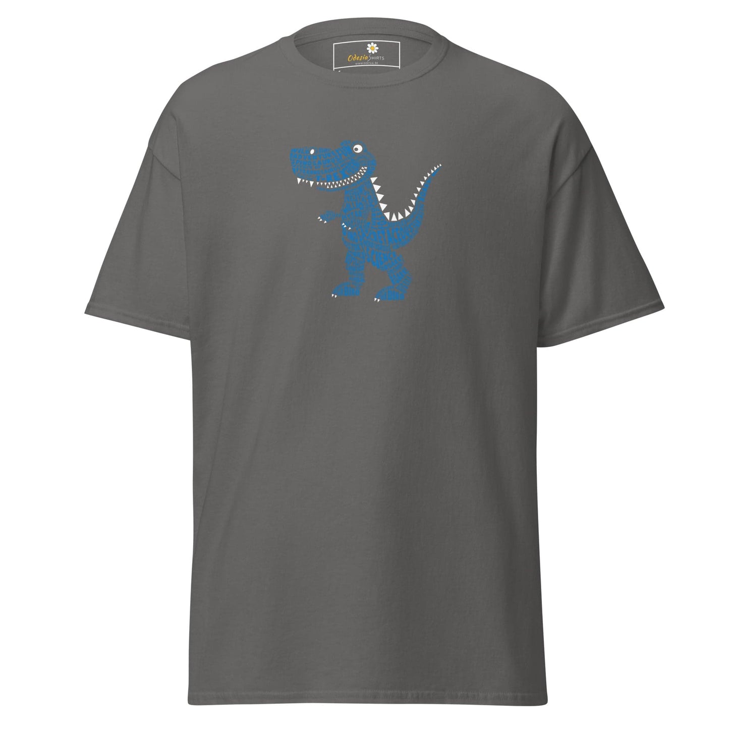 Unisex classic t-shirt - FUN LITTLE DINO - REGULAR - Charcoal / S