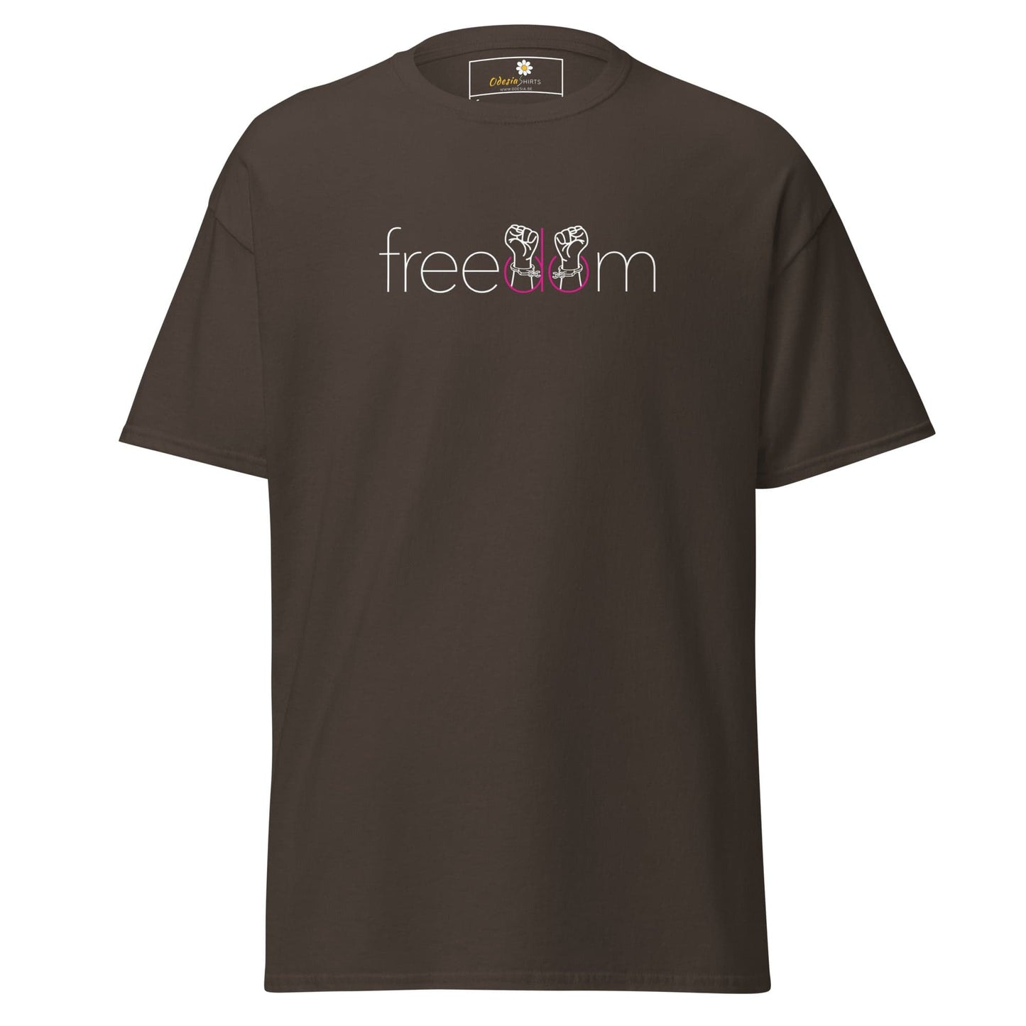 Unisex classic t-shirt - MISC FREEDOM - REGULAR - Dark Chocolate / S