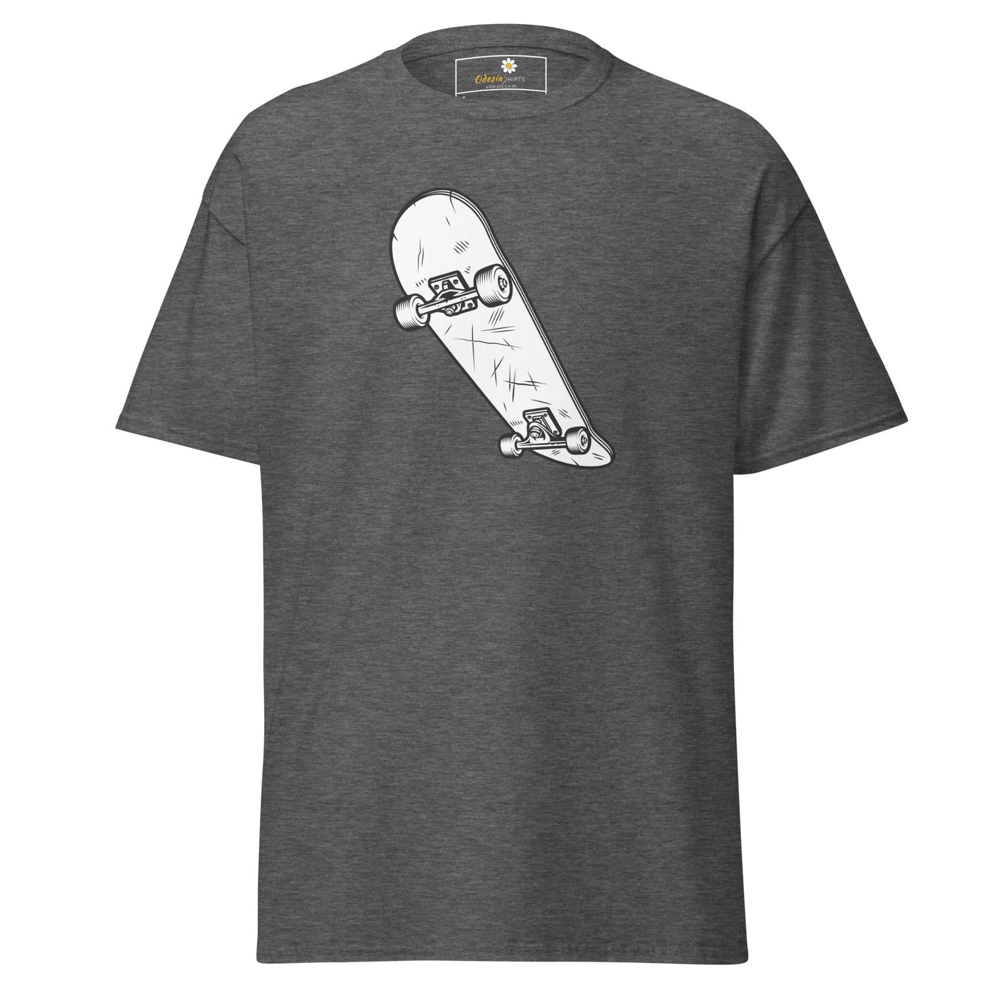 Unisex classic t-shirt - SPORT SKATEBOARD YEAH - REGULAR - Dark Heather / S