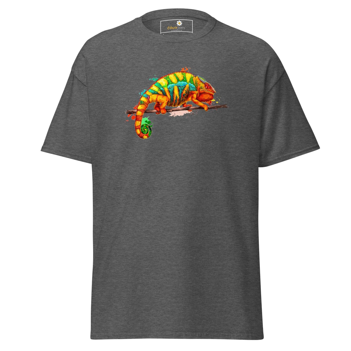 Unisex classic t-shirt - WILD LIFE CHAMELEON COLORS - REGULAR - Dark Heather / S