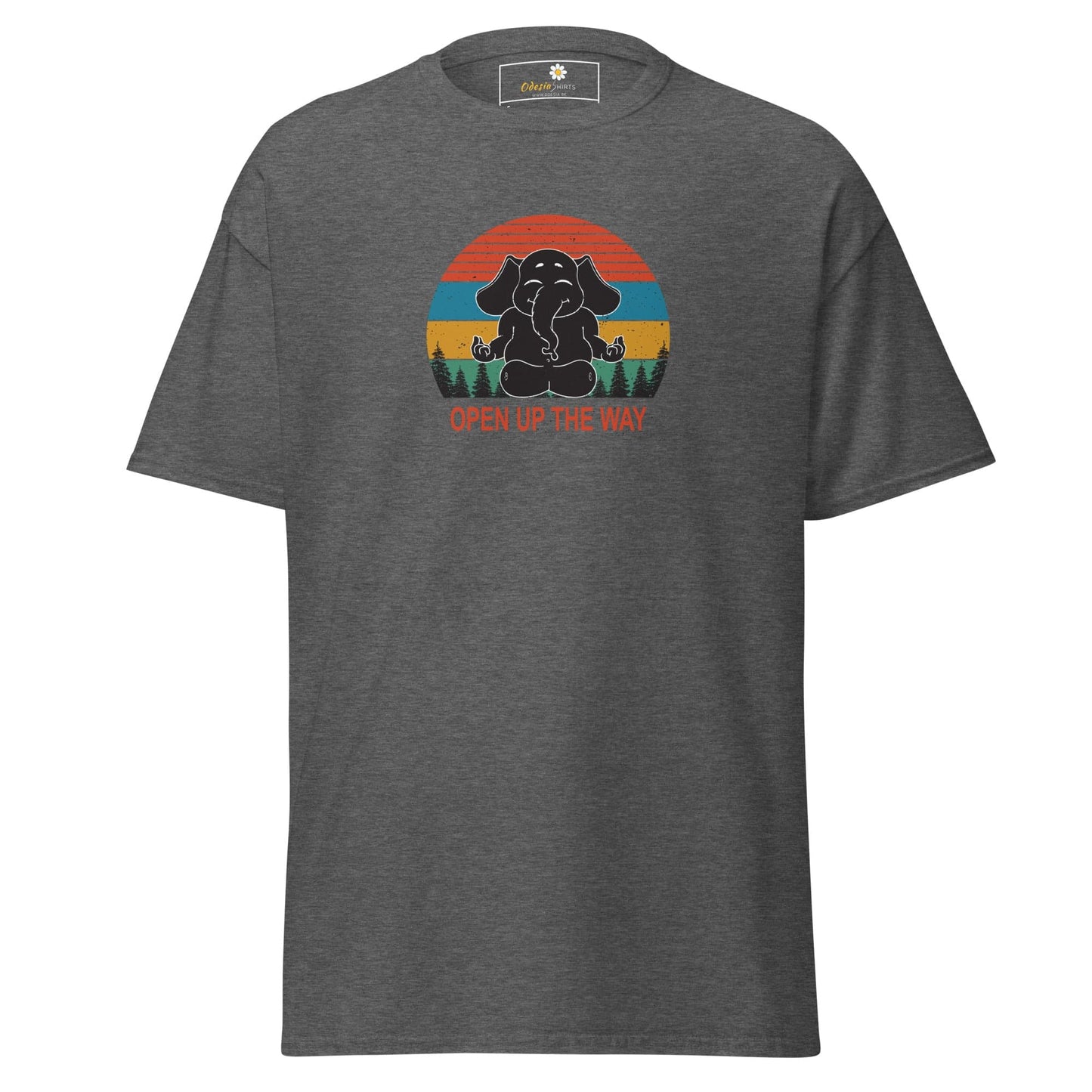 Unisex classic t-shirt - WILDLIFE ELEPHANT SPIRITUAL - REGULAR - Dark Heather / S