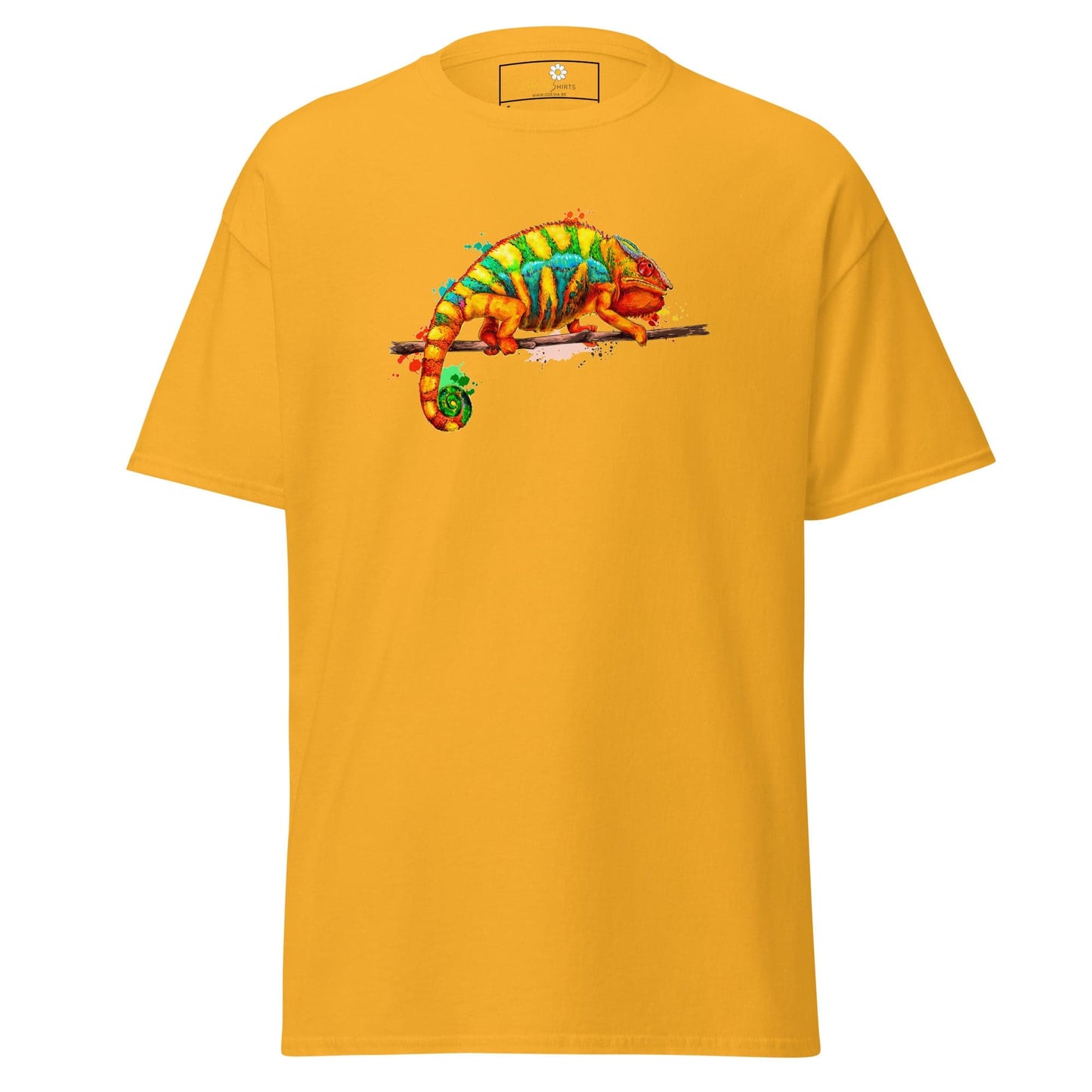Unisex classic t-shirt - WILD LIFE CHAMELEON COLORS - REGULAR - Gold / S