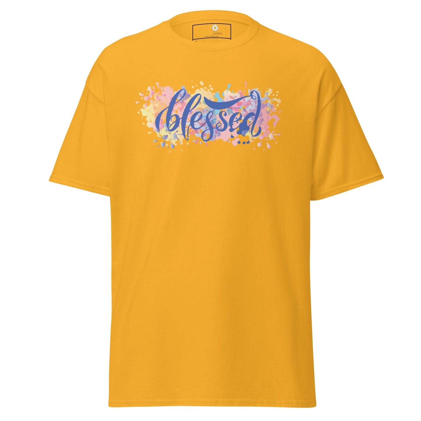 Unisex classic t-shirt - SPIRITUAL TEXT BLESSED - REGULAR - Gold / S