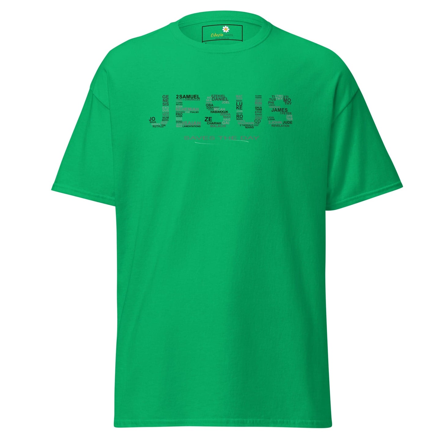 Unisex classic t-shirt - SPIRITUAL JESUS SAVES DAY - REGULAR - Irish Green / S