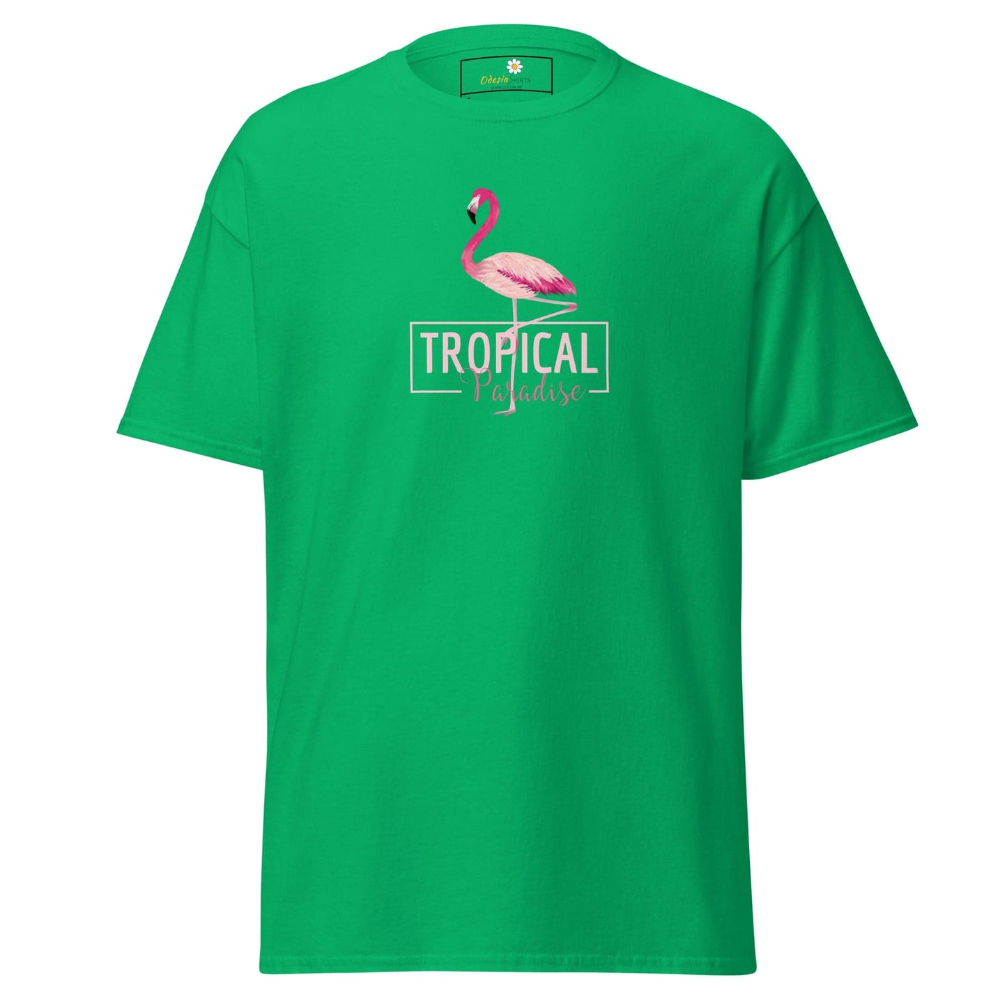 Unisex classic t-shirt - WILD LIFE PARADISE FLAMINGO - REGULAR - Irish Green / S