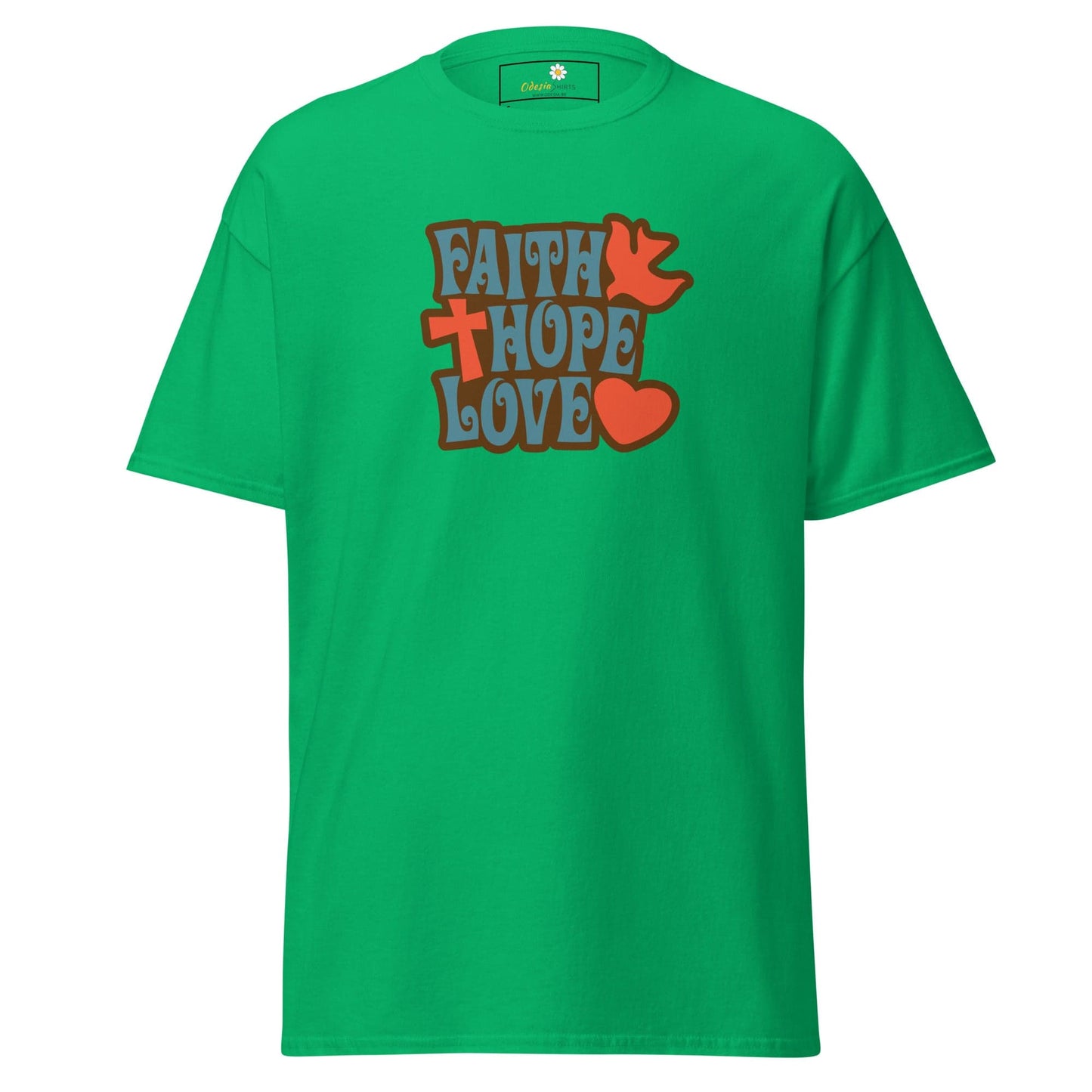 Unisex classic t-shirt - SPIRITUAL FAITH HOPE LOVE - REGULAR - Irish Green / S