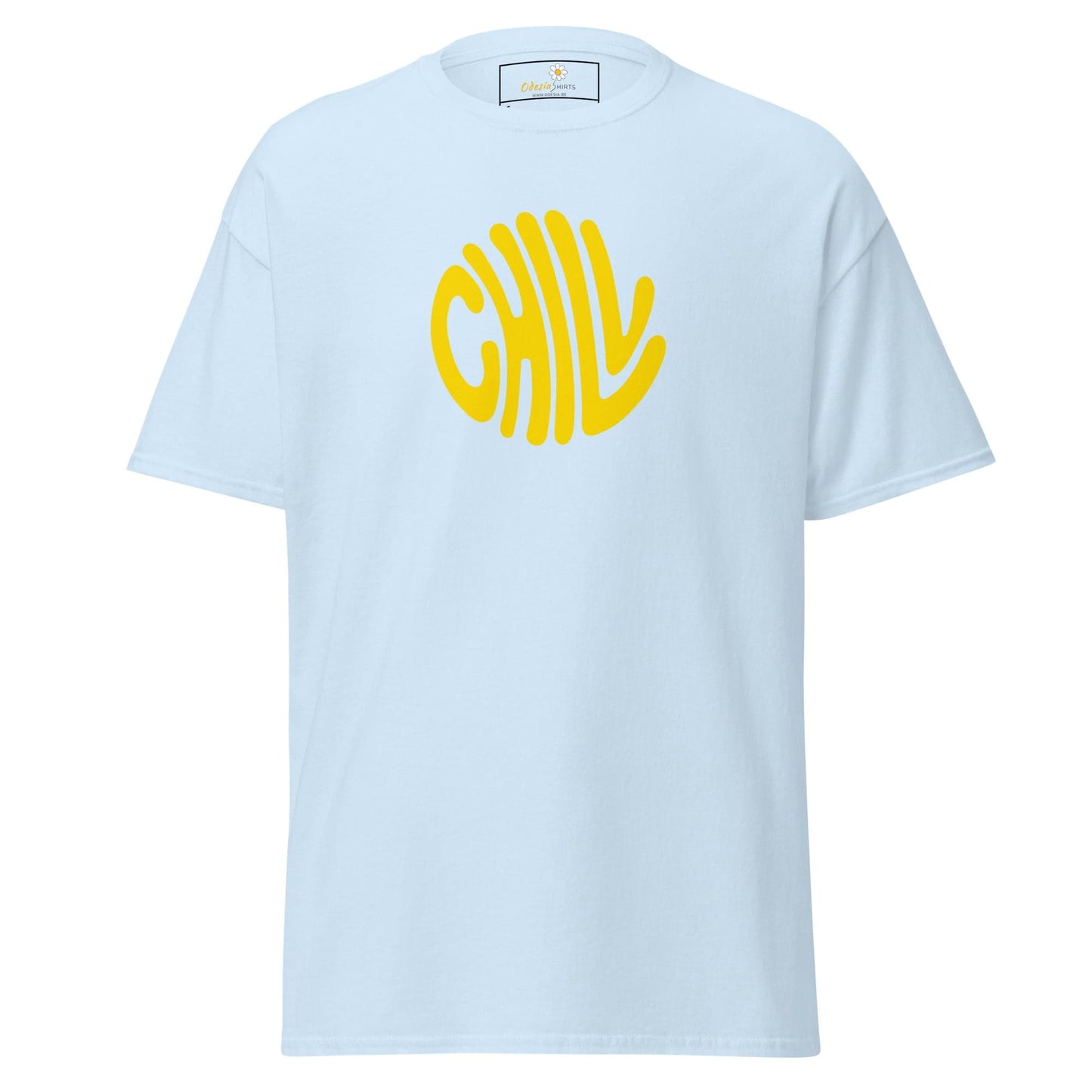 Unisex classic t-shirt - POSITIVE CHILL CIRCLE - REGULAR - Light Blue / S