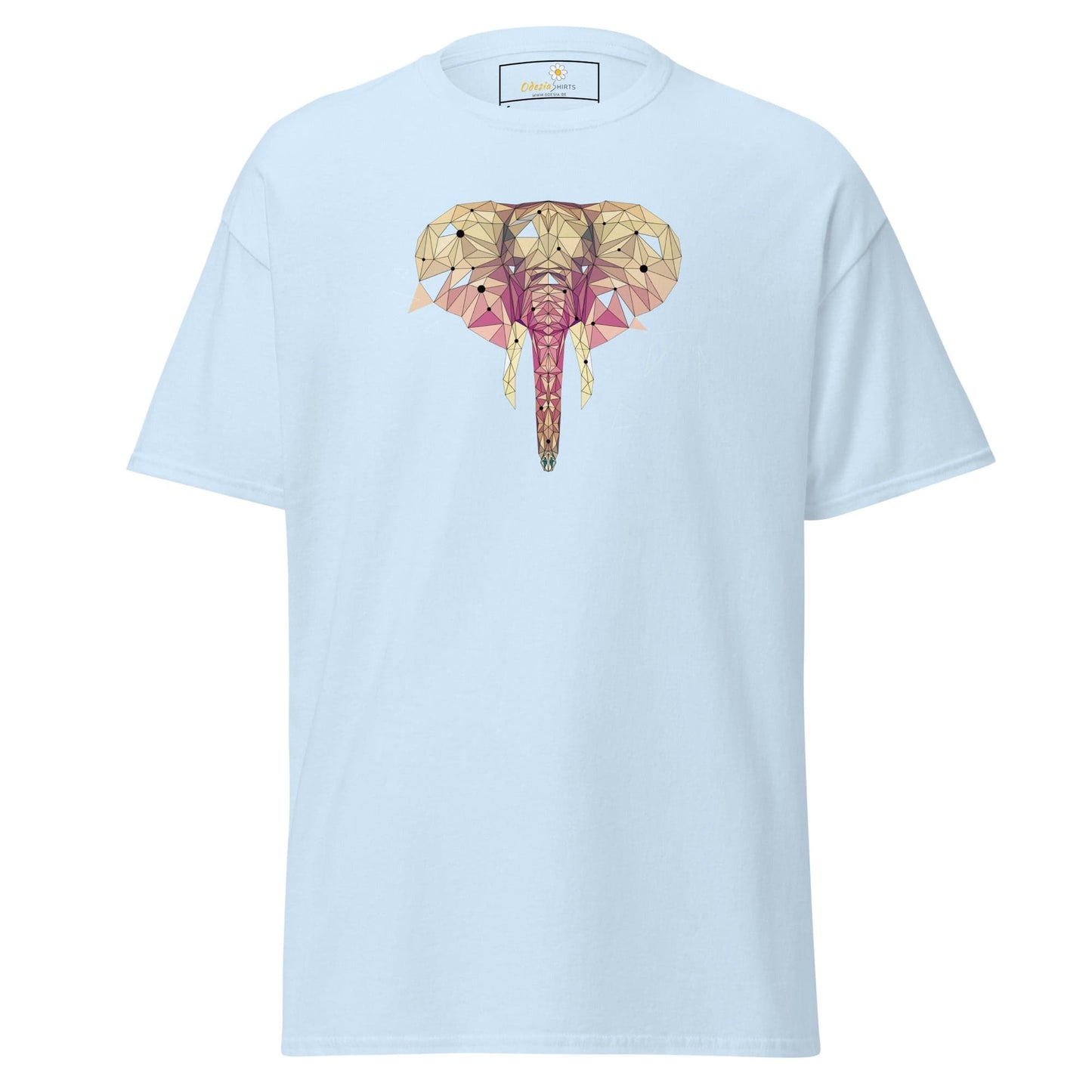 Unisex classic t-shirt - ABSTRACT WILD LIFE ELEPHANT - REGULAR - Light Blue / S