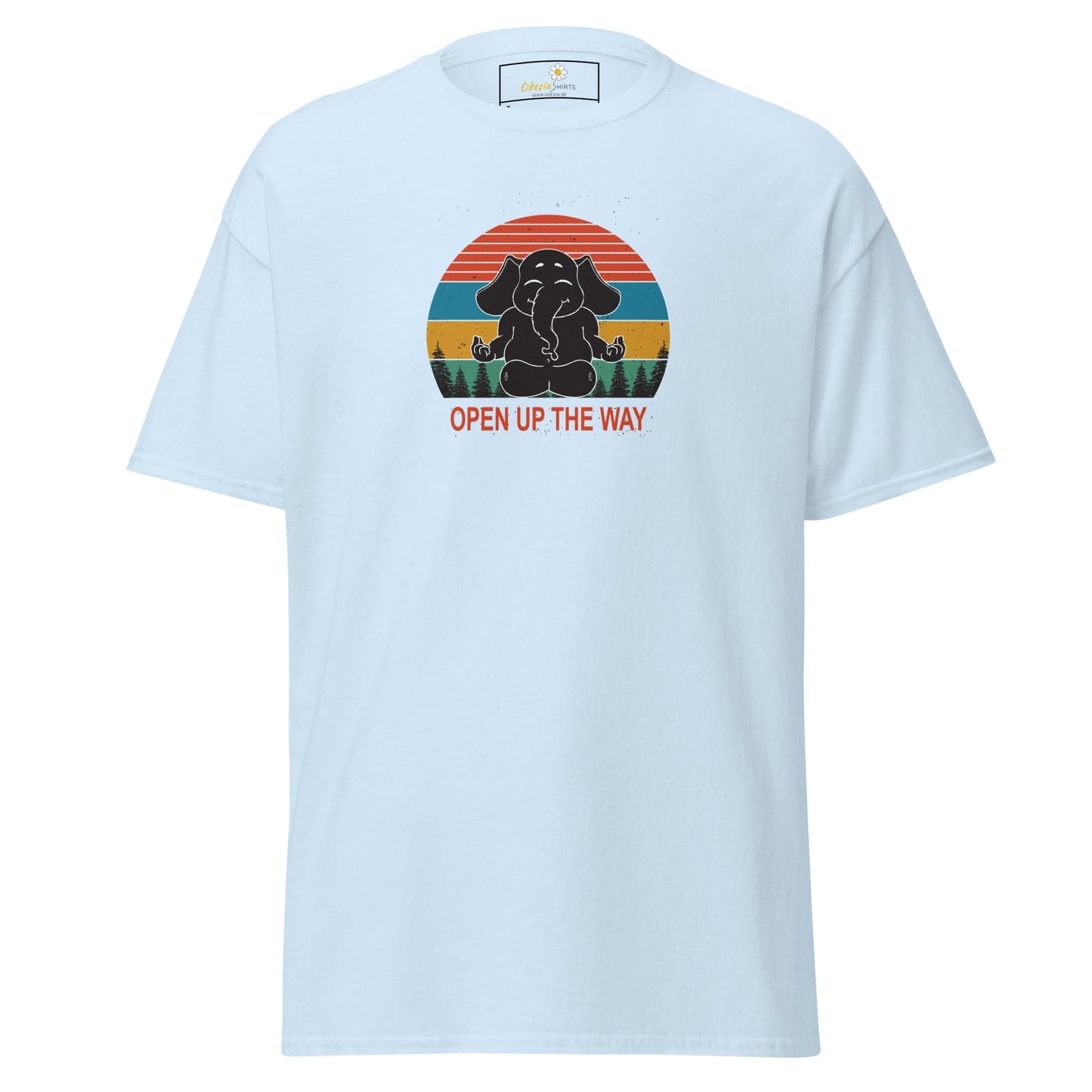 Unisex classic t-shirt - WILDLIFE ELEPHANT SPIRITUAL - REGULAR - Light Blue / S