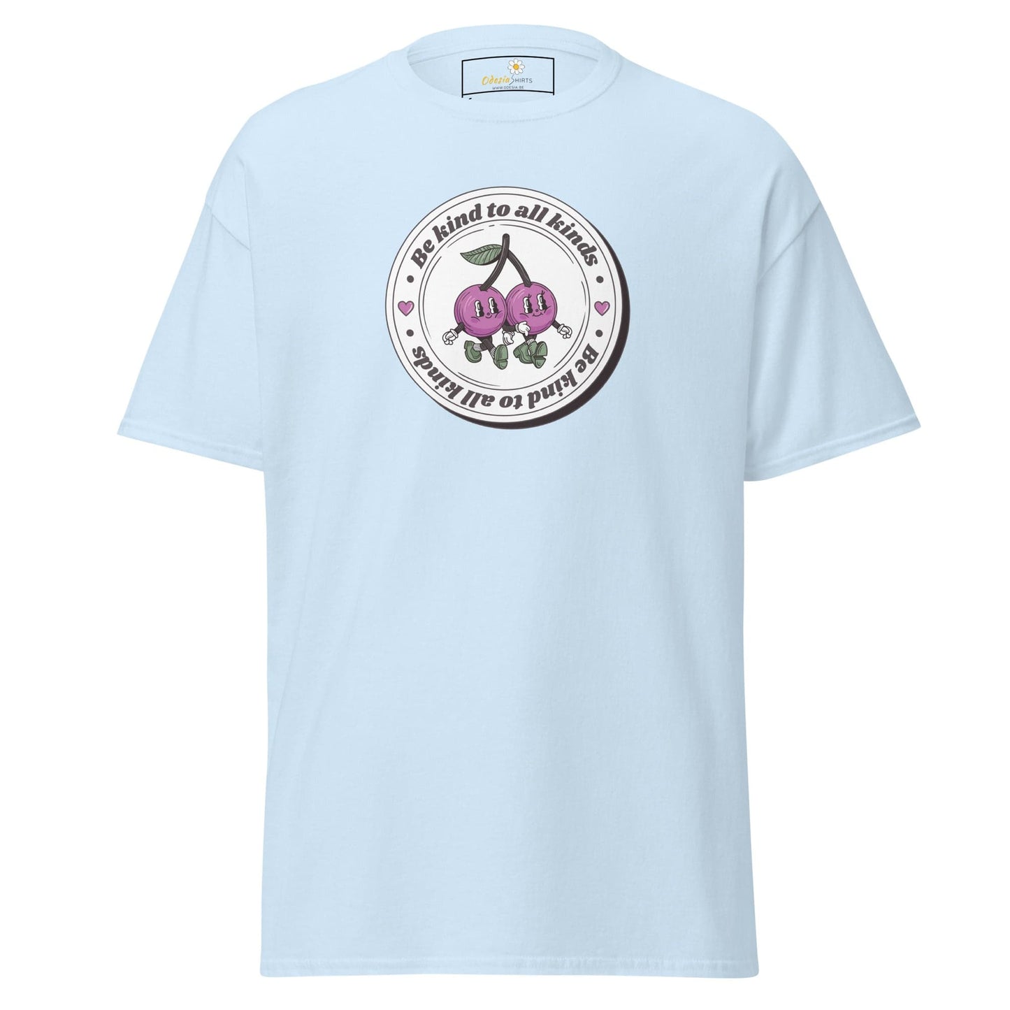 Unisex classic t-shirt - VEGAN POSITIVE BE KIND TO ALL - REGULAR - Light Blue / S