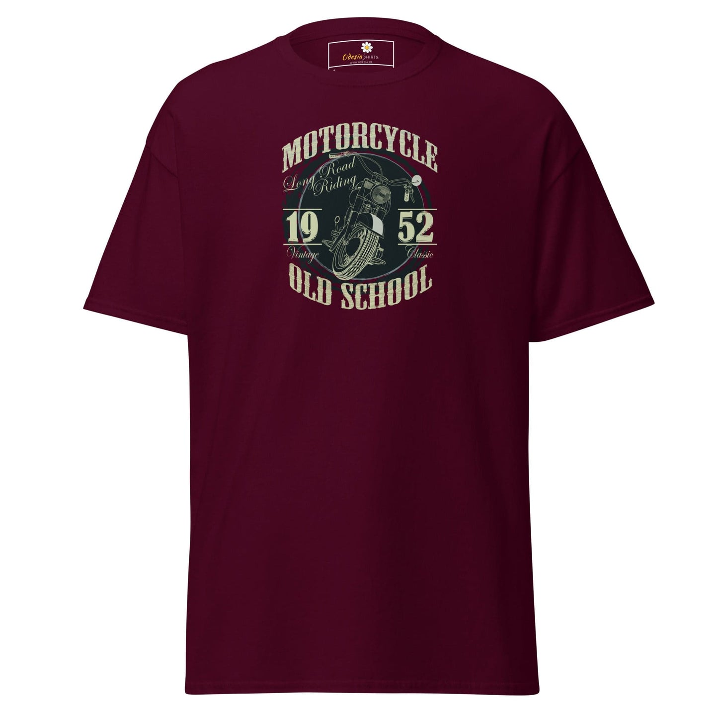 Unisex classic t-shirt - MISC MOTORCYCLE 1952 - REGULAR - Maroon / S