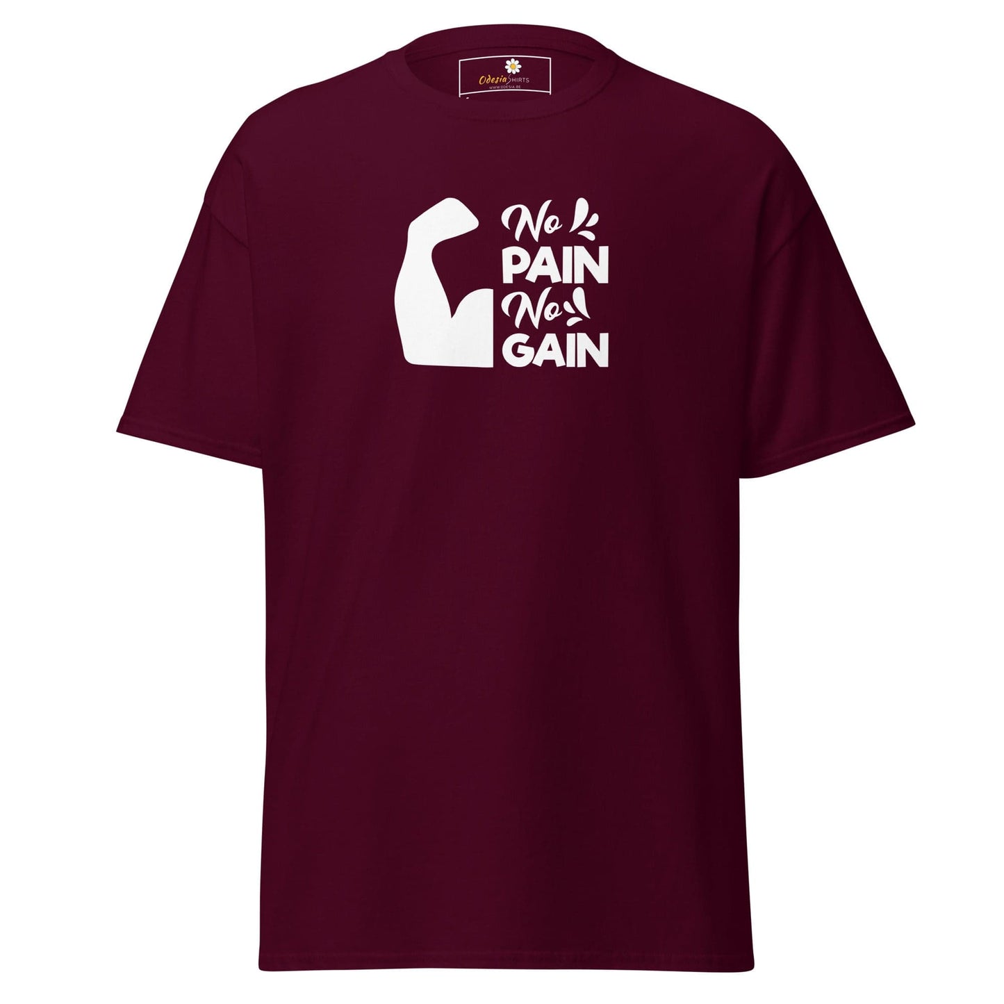 Unisex classic t-shirt - SPORT BIG MUSCLES - REGULAR - Maroon / S