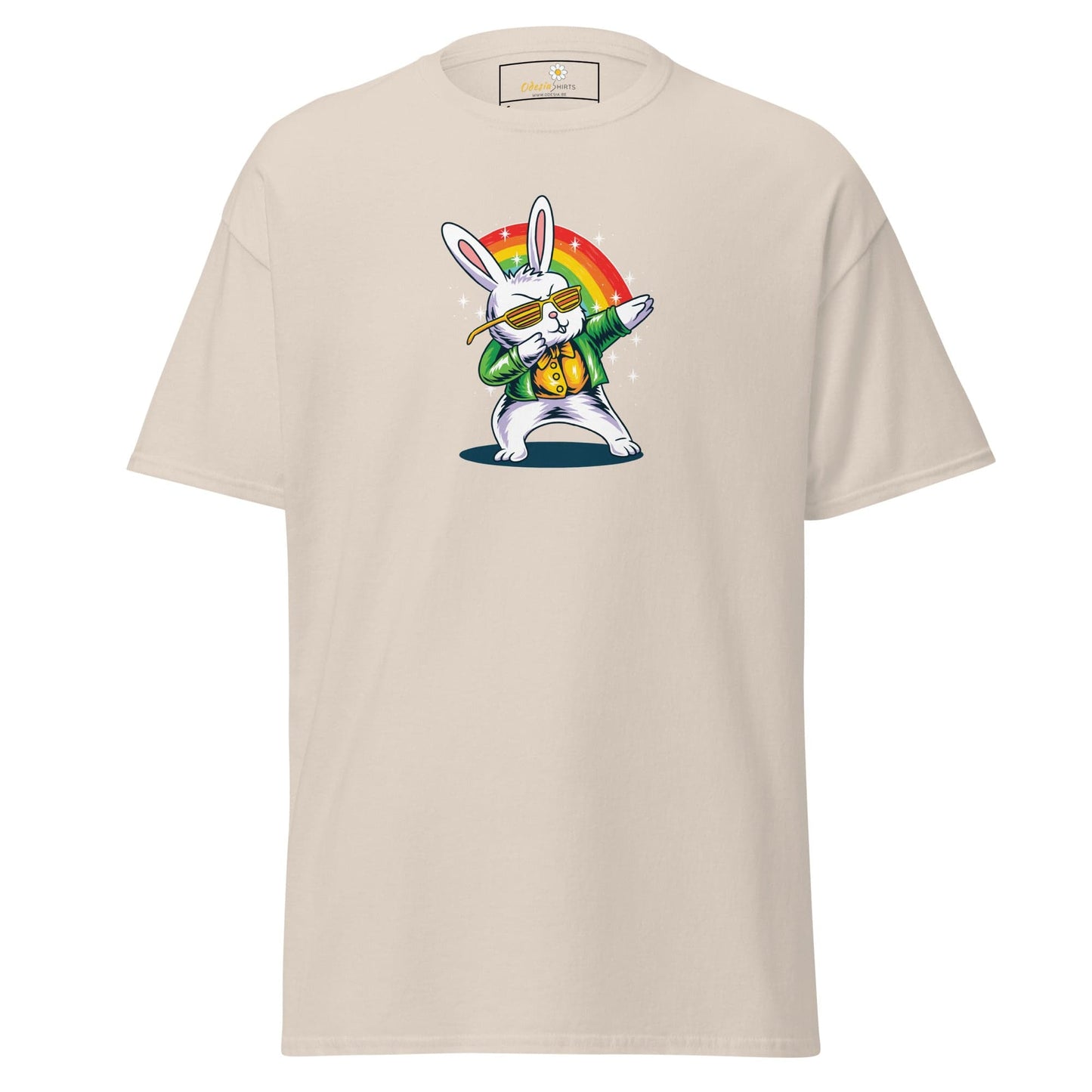 Unisex classic t-shirt - FUN DANCING RABBIT - REGULAR - Natural / S