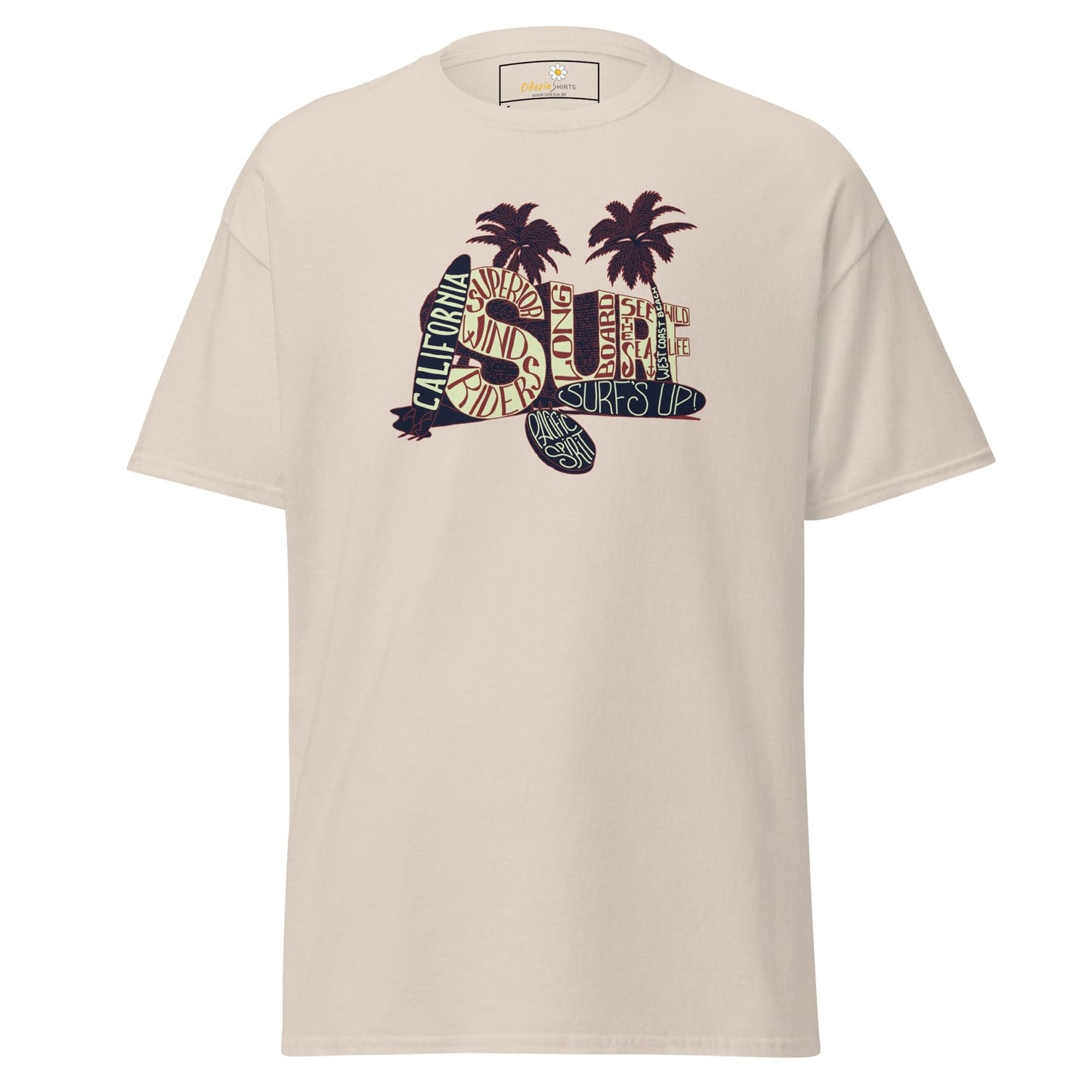 Unisex classic t-shirt - SUMMER SURF CALIFORNIA - REGULAR - Natural / S