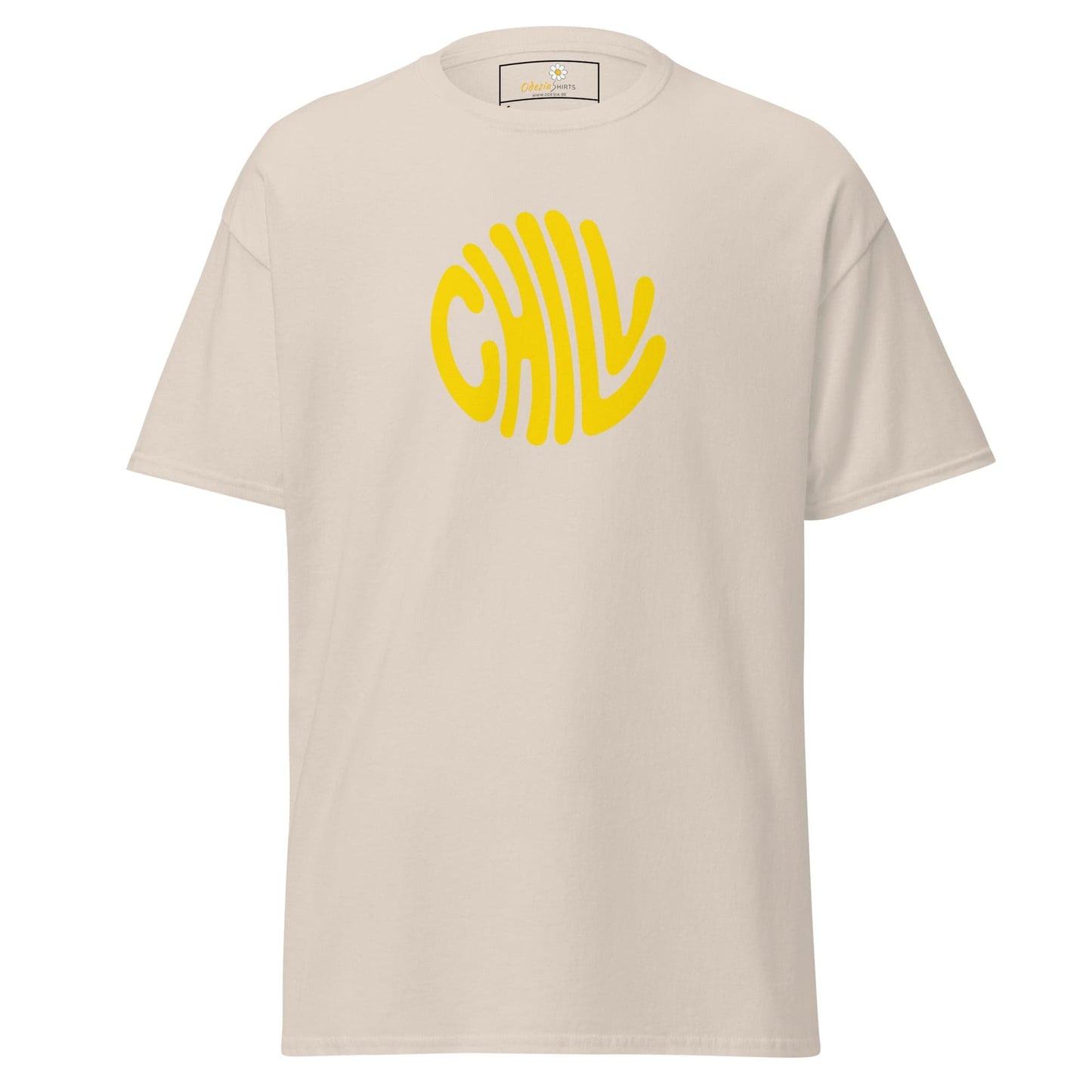 Unisex classic t-shirt - POSITIVE CHILL CIRCLE - REGULAR - Natural / S