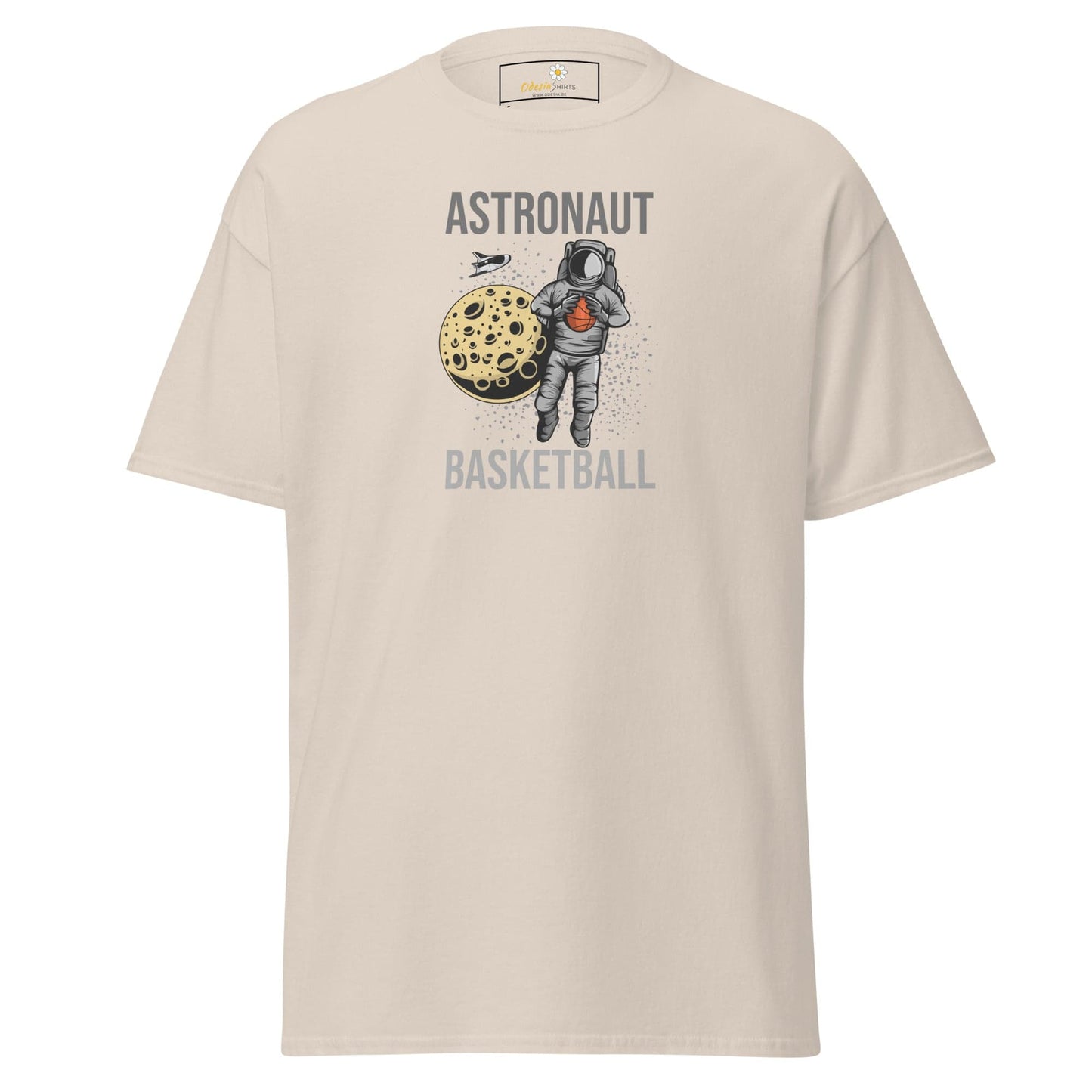 Unisex classic t-shirt - ASTRONAUT BASKETBALL - REGULAR - Natural / S