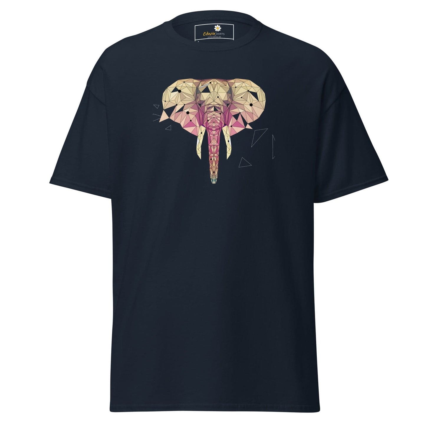 Unisex classic t-shirt - ABSTRACT WILD LIFE ELEPHANT - REGULAR - Navy / S