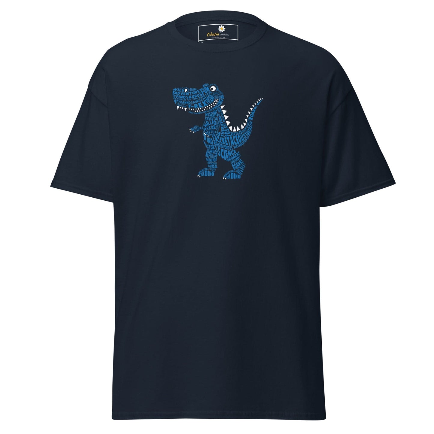 Unisex classic t-shirt - FUN LITTLE DINO - REGULAR - Navy / S