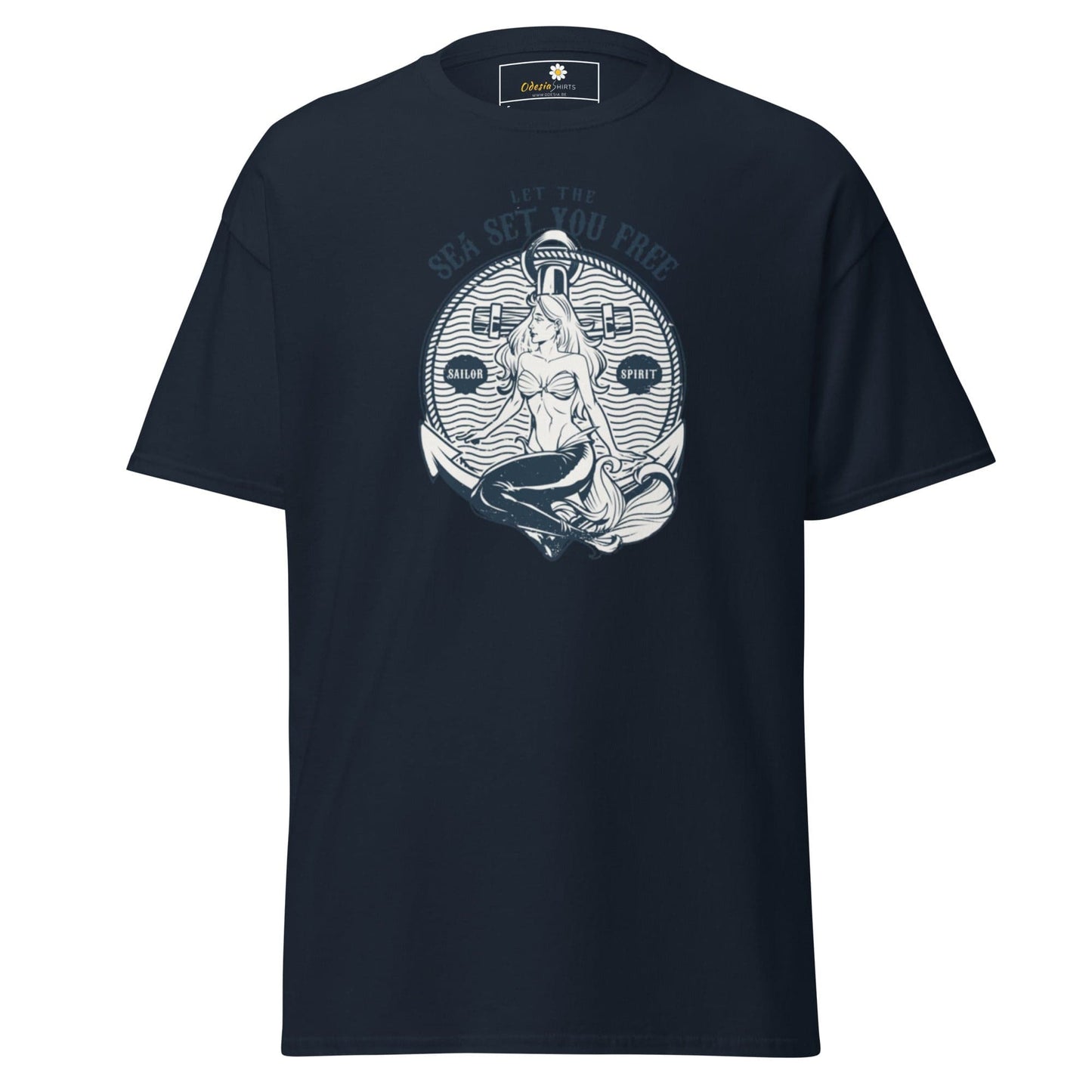 Unisex classic t-shirt - MYSTIC MERMAID SEA SET YOU FREE - REGULAR - Navy / S