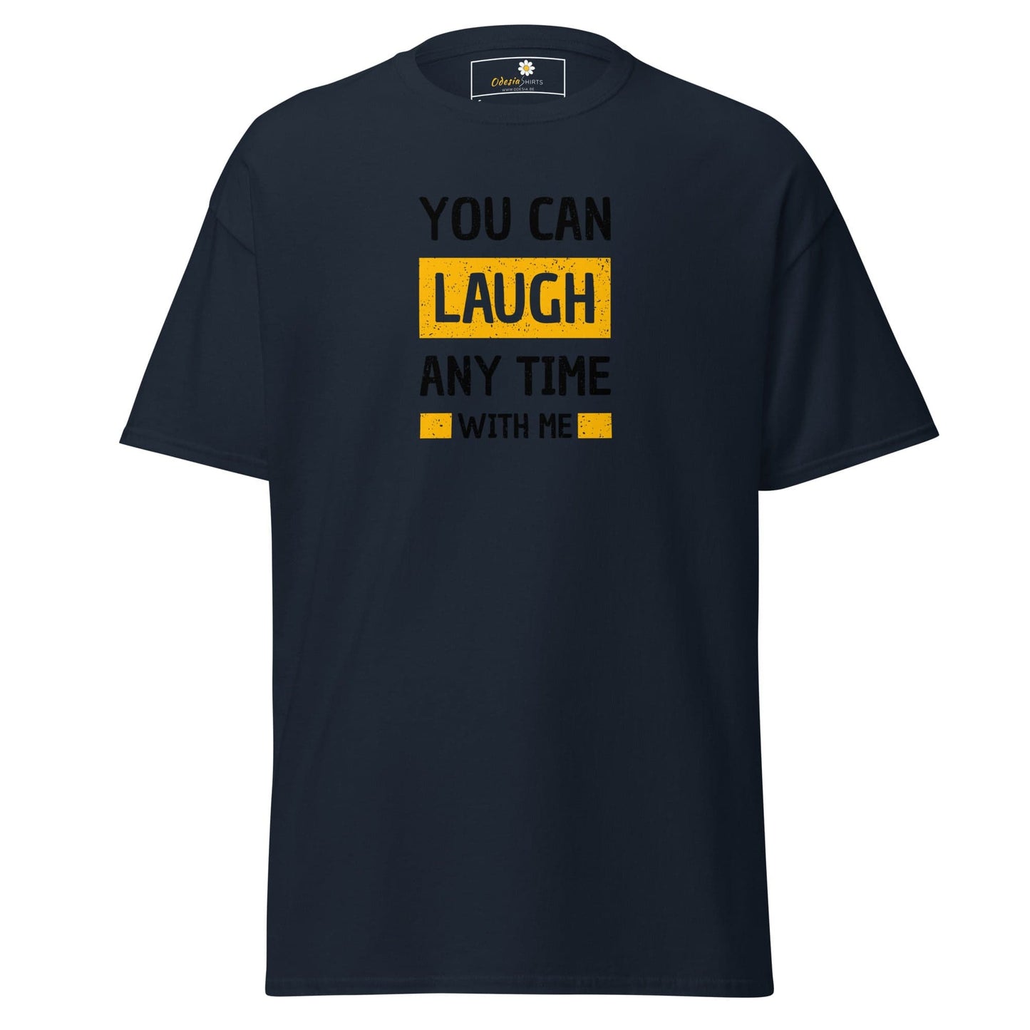 Unisex classic t-shirt - FUN TEXT YOU CAN LAUGH - REGULAR - Navy / S