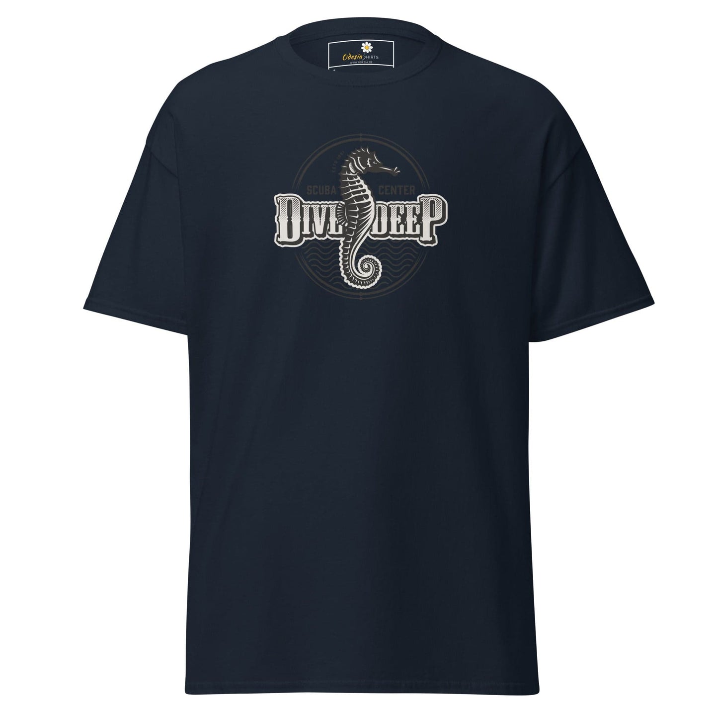 Unisex classic t-shirt - SEALIFE SEA HORSE DIVE DEEP - REGULAR - Navy / S
