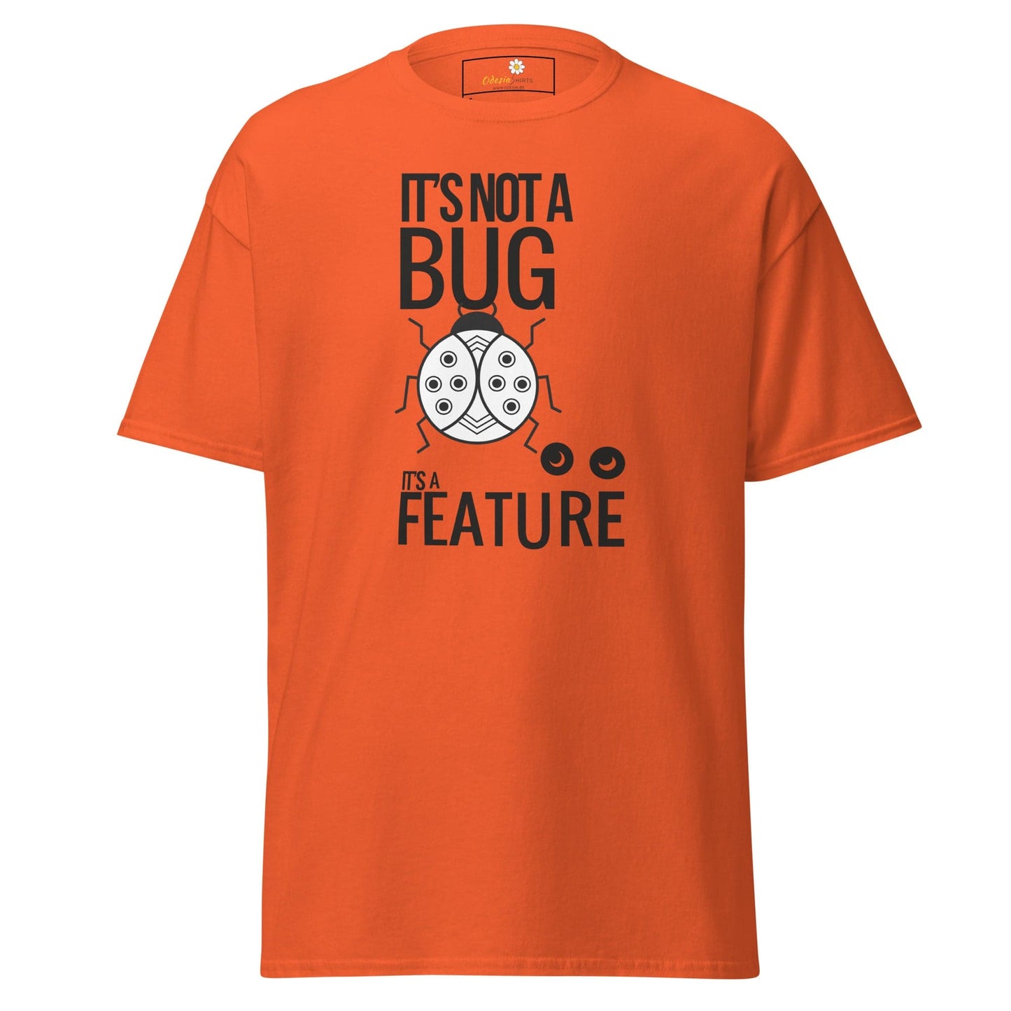 Orange T-shirt with bug graphic from T-SHIRT DESIGN TEE for Men and Women S to XL