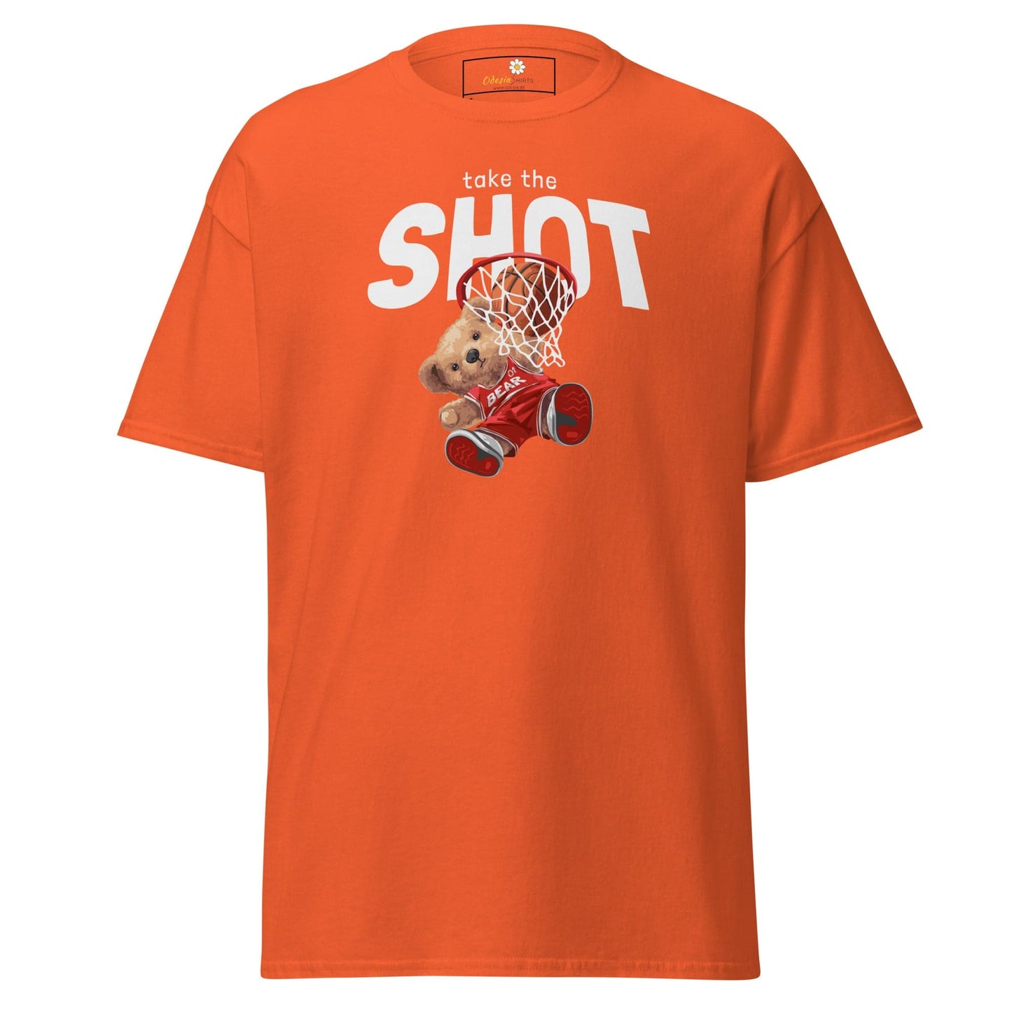 Unisex classic t-shirt - FUN TAKE THE SHOT - REGULAR - Orange / S
