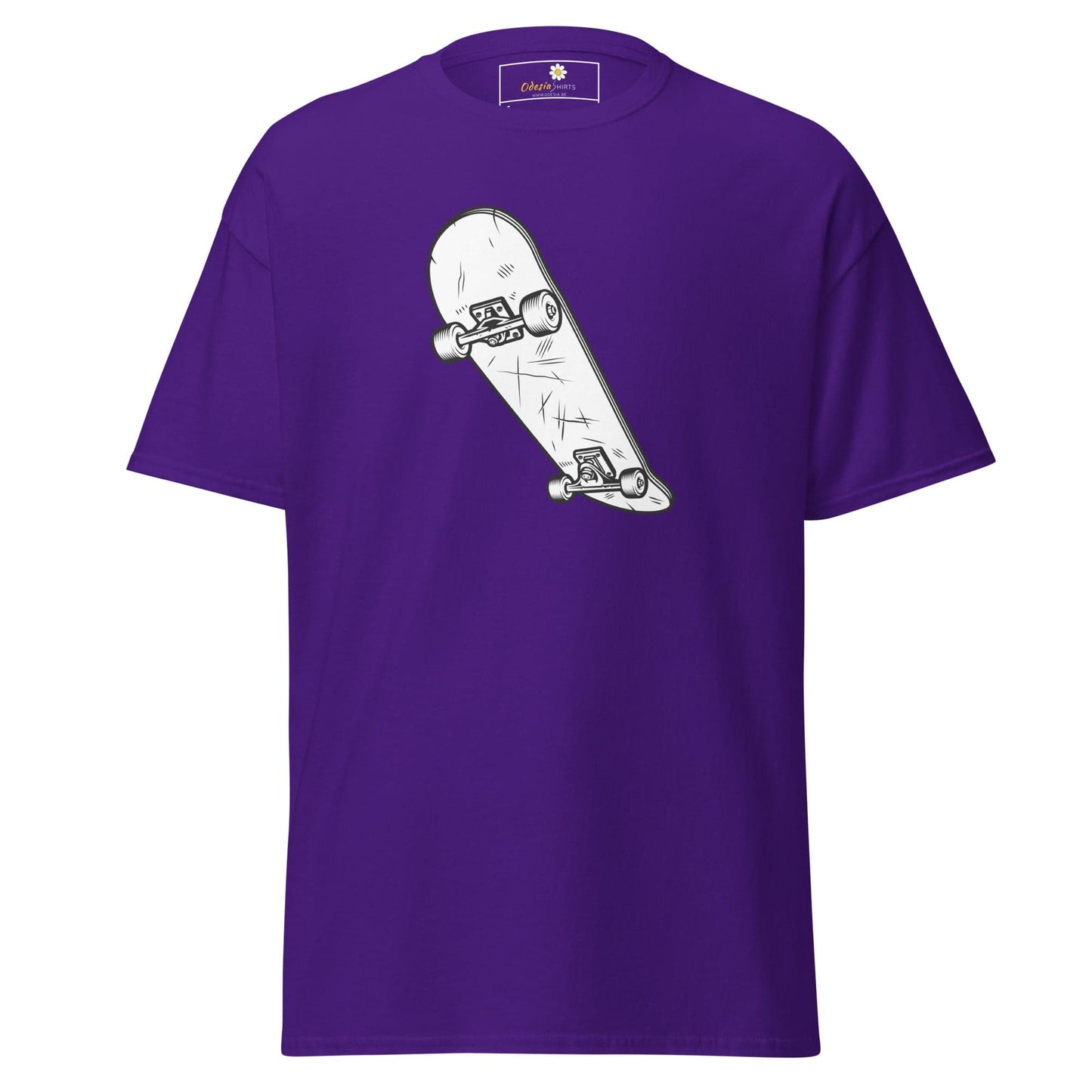 Unisex classic t-shirt - SPORT SKATEBOARD YEAH - REGULAR - Purple / S