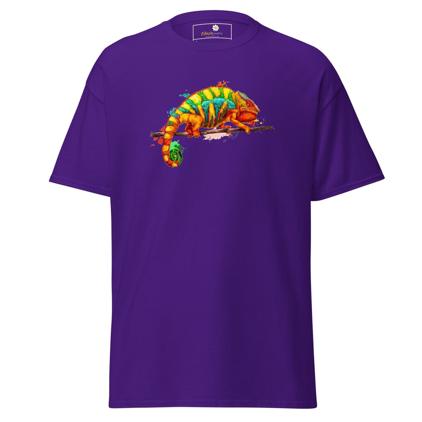 Unisex classic t-shirt - WILD LIFE CHAMELEON COLORS - REGULAR - Purple / S