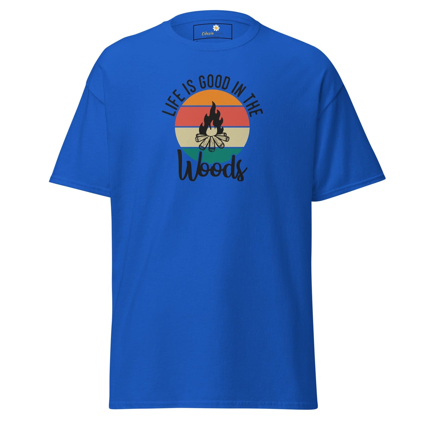Unisex classic t-shirt - ADVENTURE LIFE GOOD IN WOODS - REGULAR - Royal / S