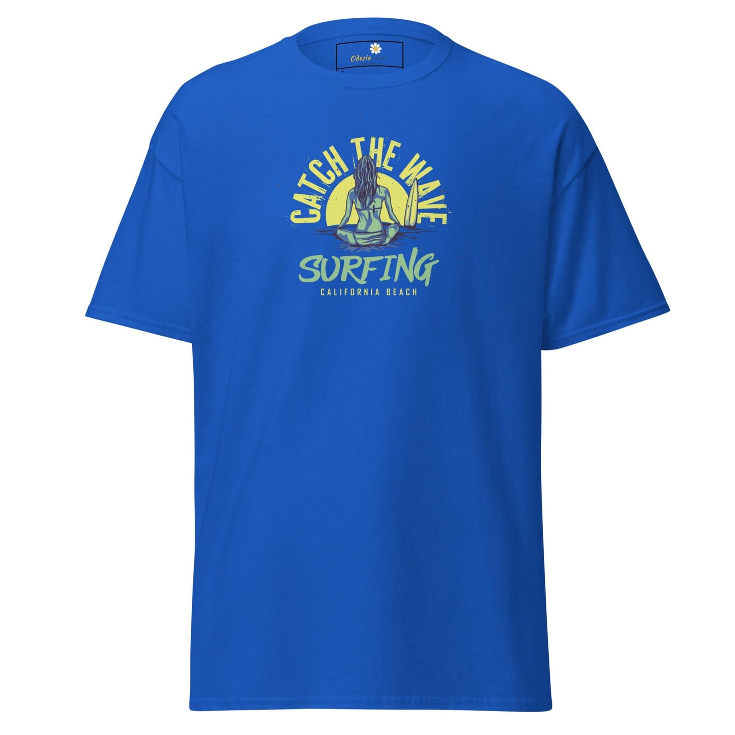 Unisex classic t-shirt - SUMMER SURFING LADY - REGULAR - Royal / S