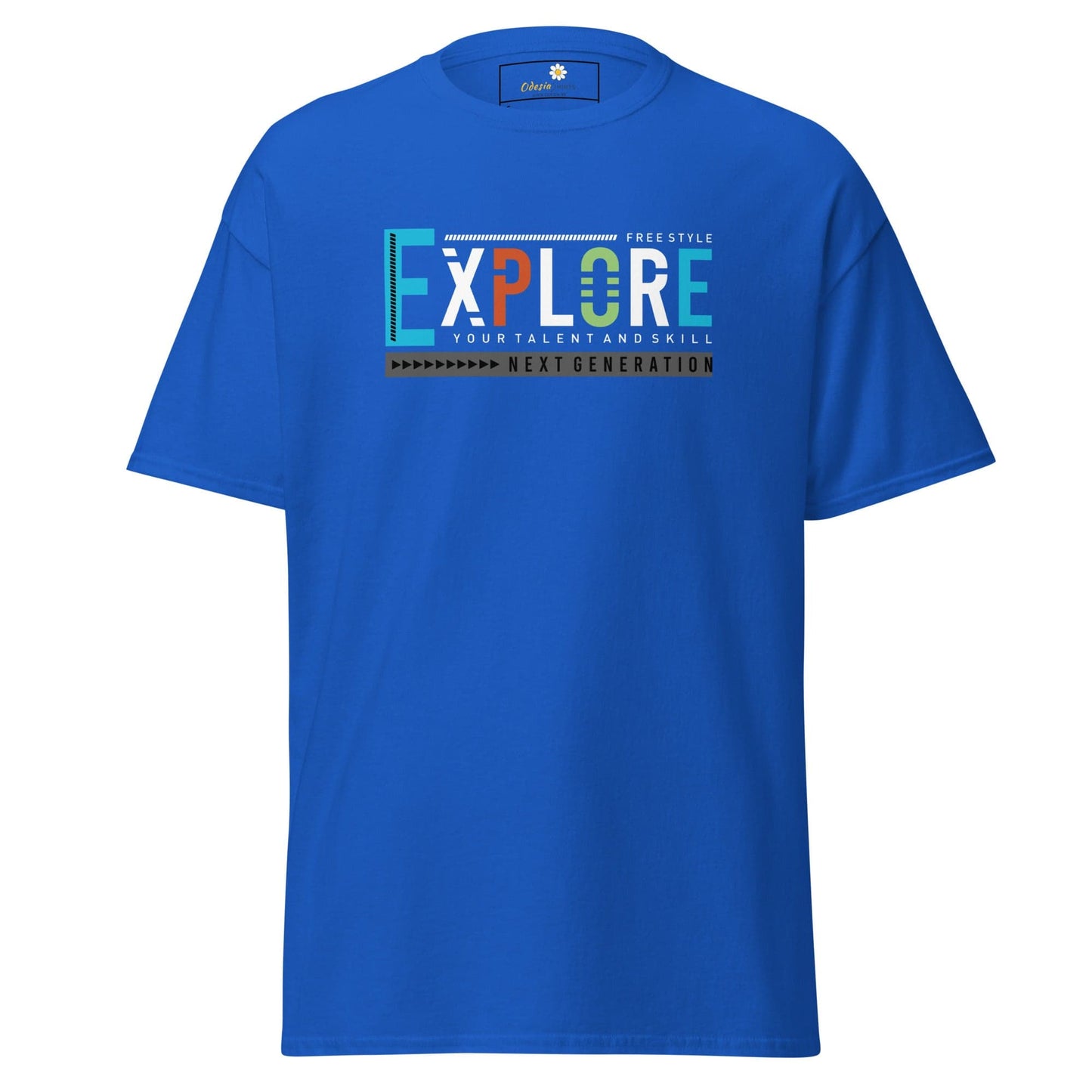 Unisex classic t-shirt - ADVENTURE EXPLORE FREESTYLE - REGULAR - Royal / S