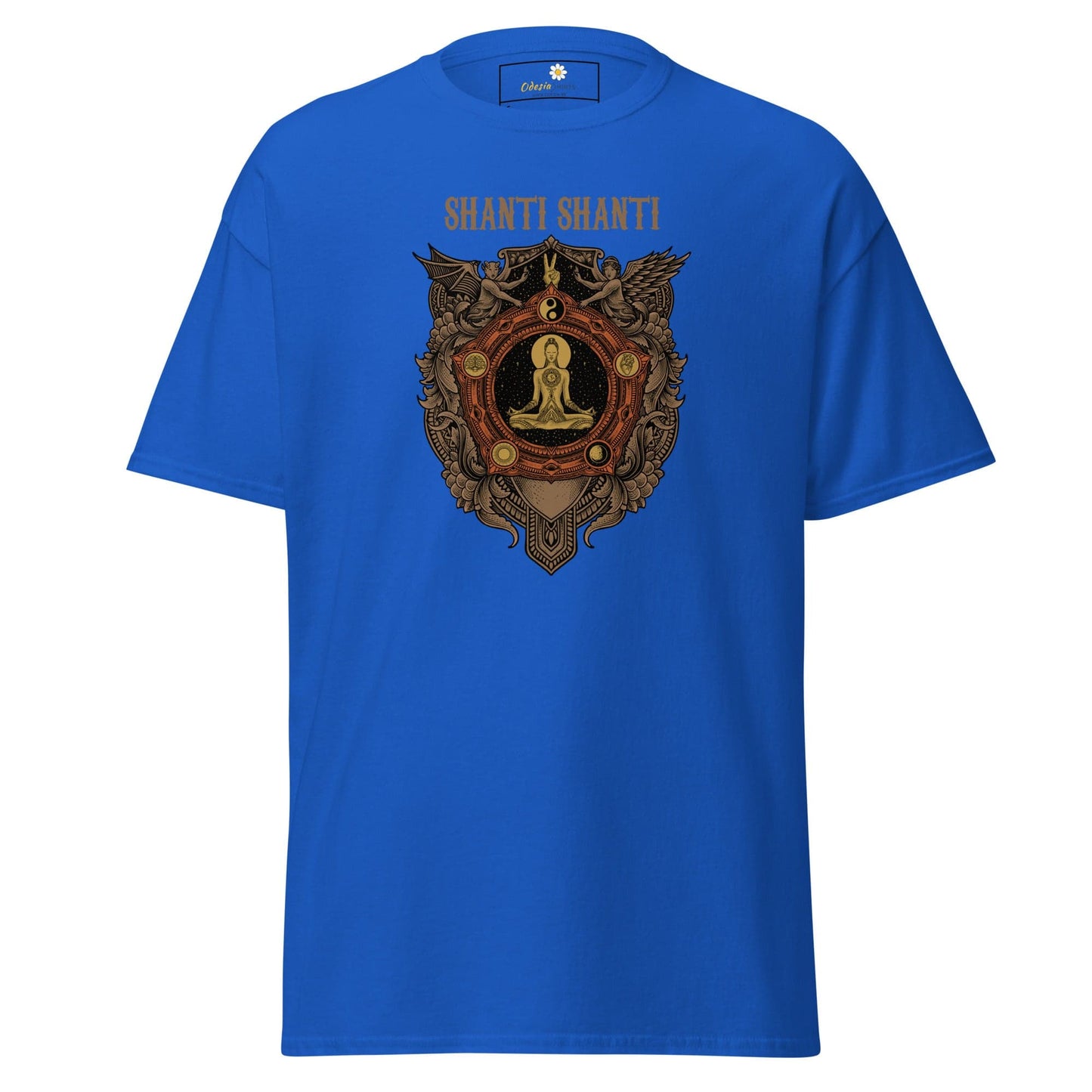 Unisex classic t-shirt - SPIRITUAL SHANTI SHANTI - REGULAR - Royal / S