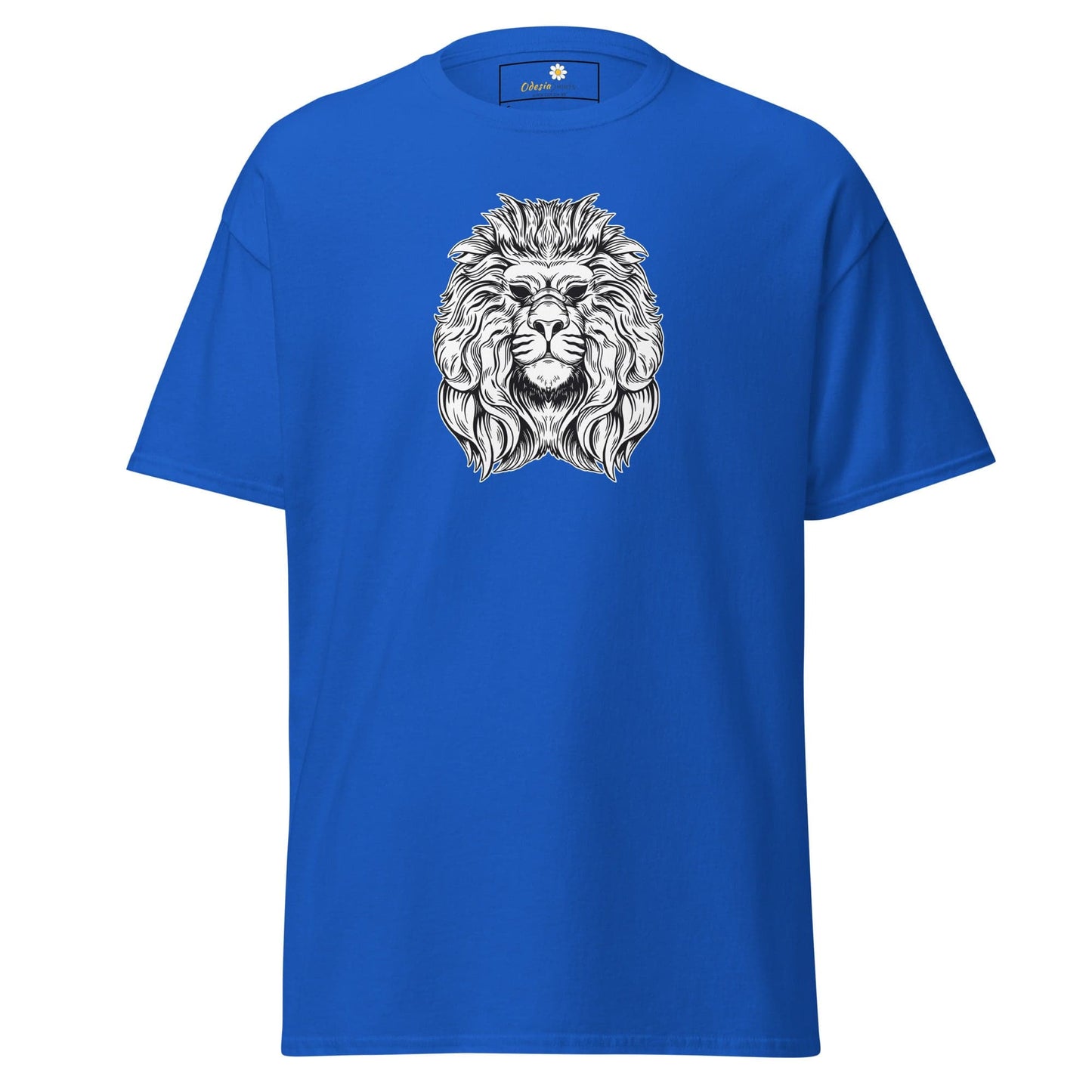 Unisex classic t-shirt - WILD LIFE LION HEAD - REGULAR - Royal / S