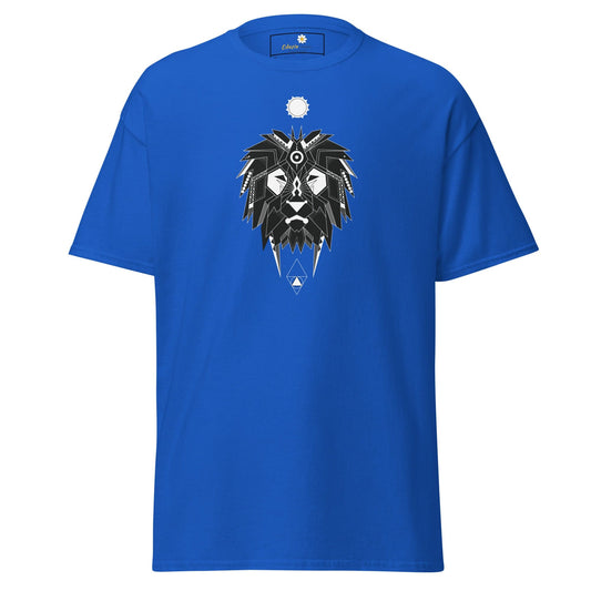 Unisex classic t-shirt - ABSTRACT MYSTIC LION HEAD - REGULAR - Royal / S