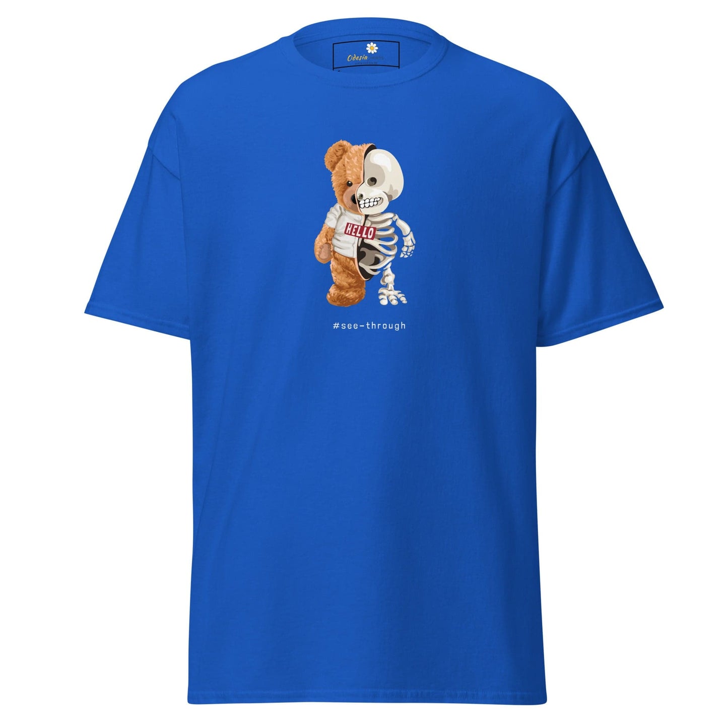 Unisex classic t-shirt - FUN BEAR SKULL - REGULAR - Royal / S