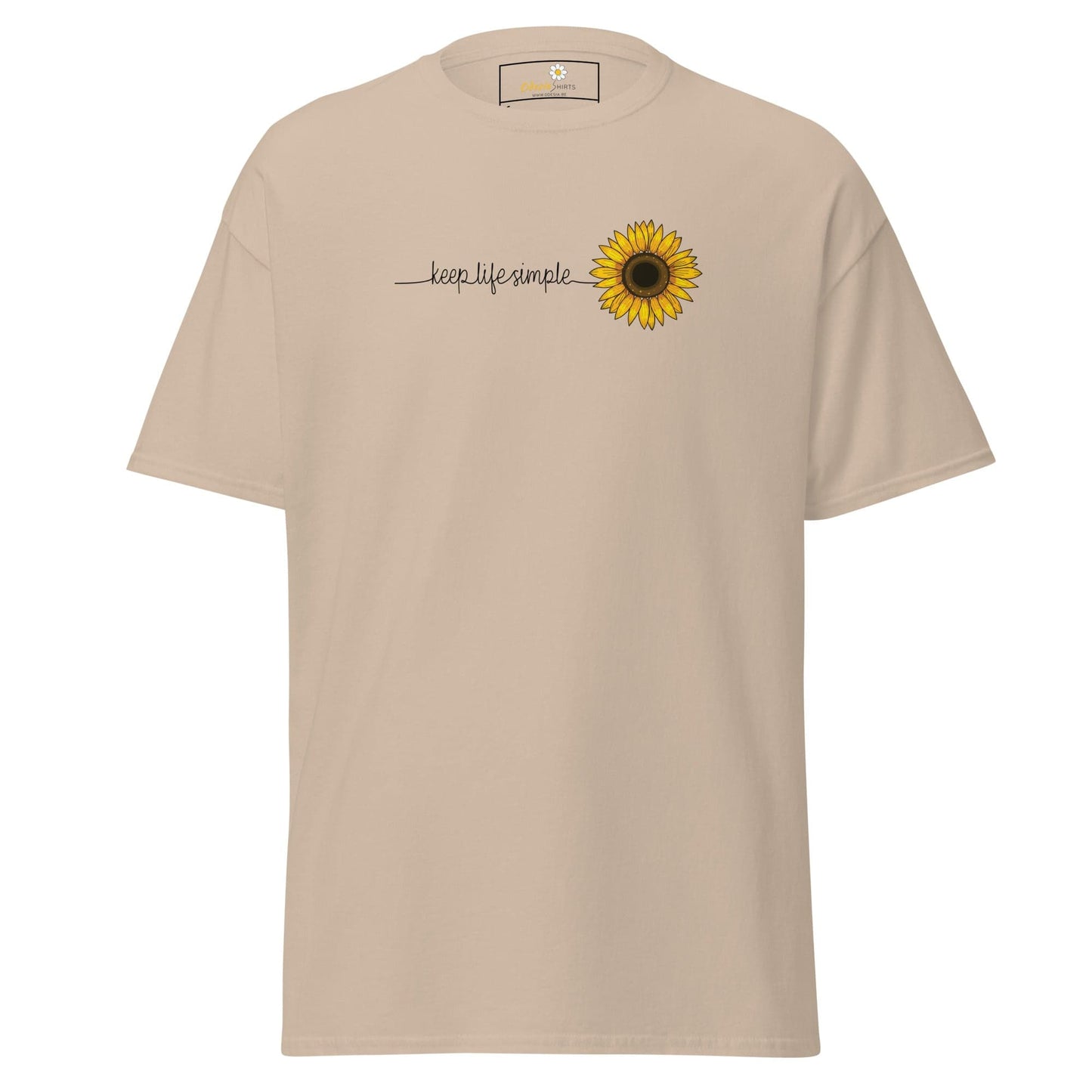 Unisex classic t-shirt - NATURE LIFE SIMPLE FLOWER - REGULAR - Sand / S